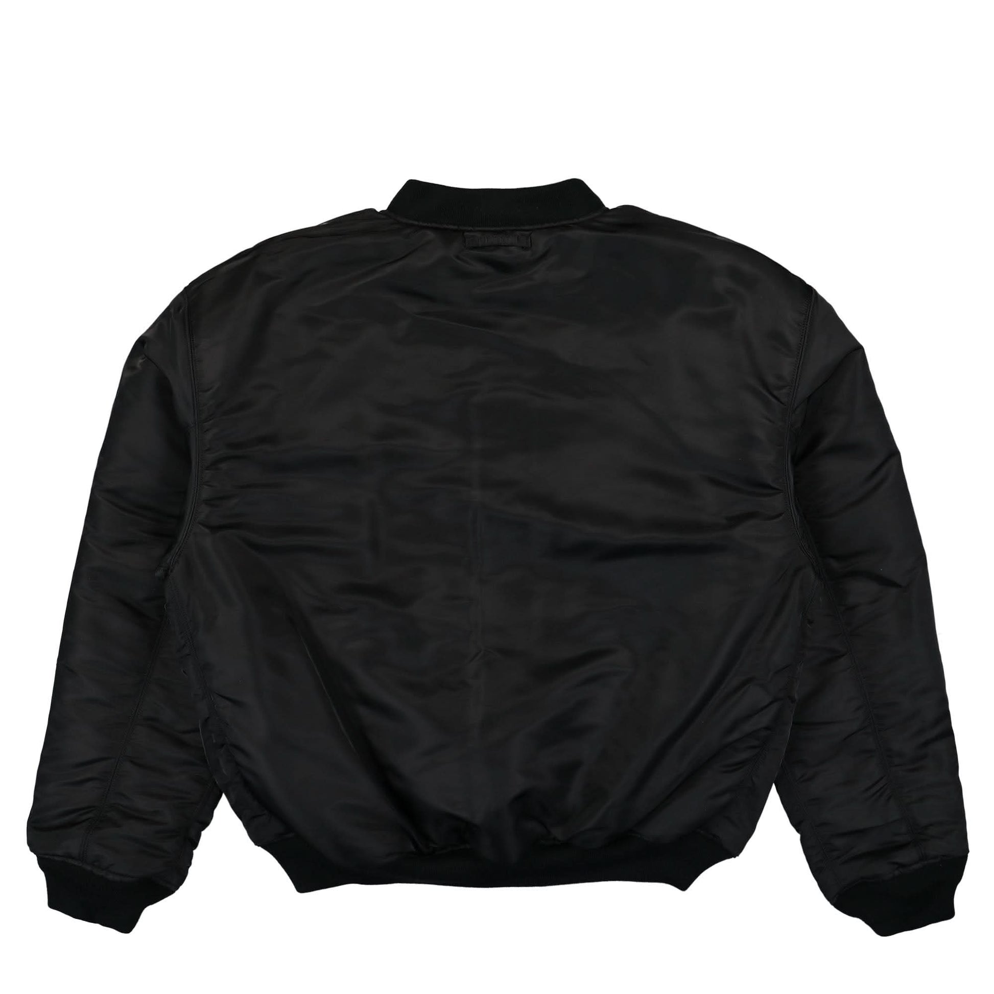 VETEMENTS Blackout Motorcycle Bomber Jacket Black Detail view 5 | Gate