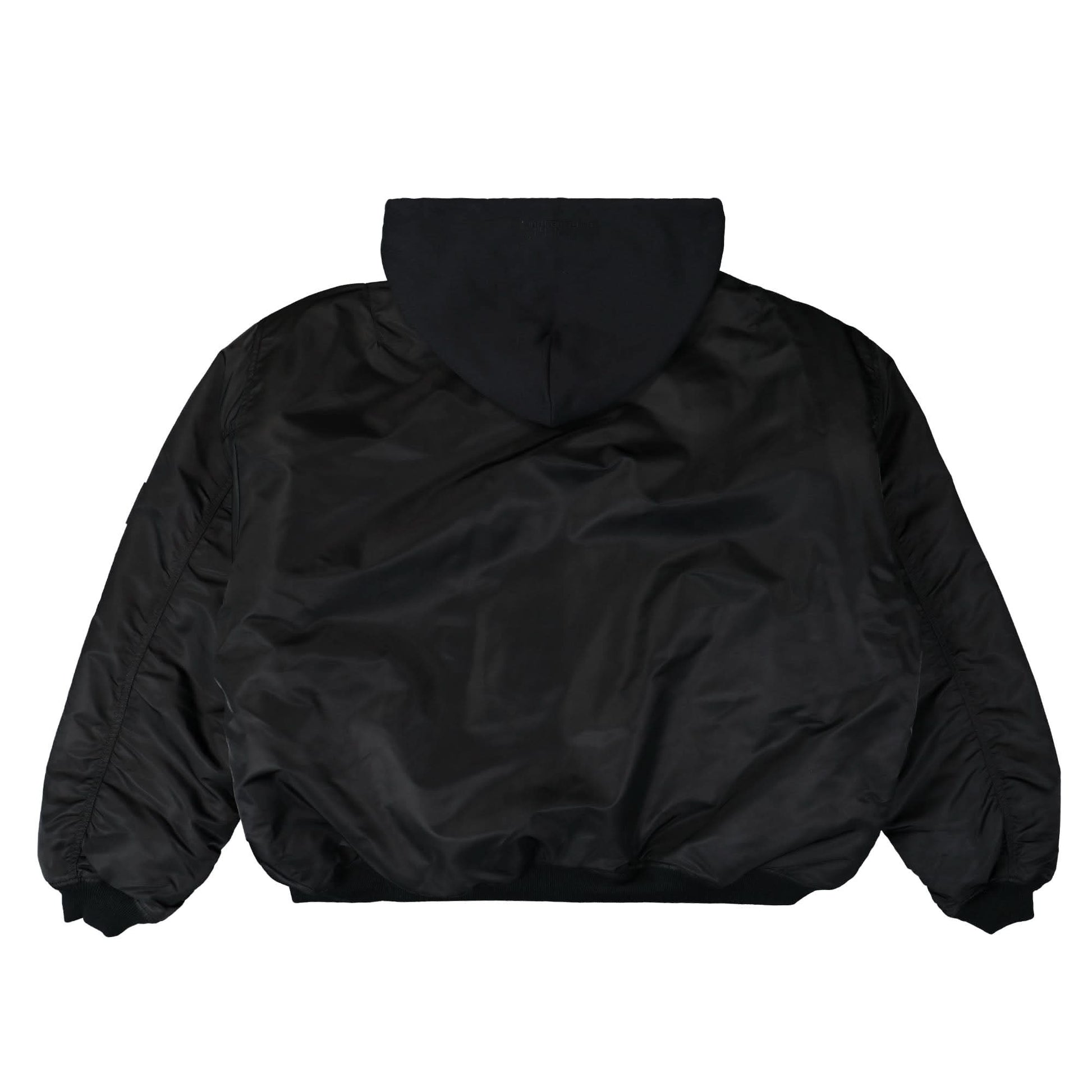 VETEMENTS Hooded Bomber Black Detail view 2 | Gate
