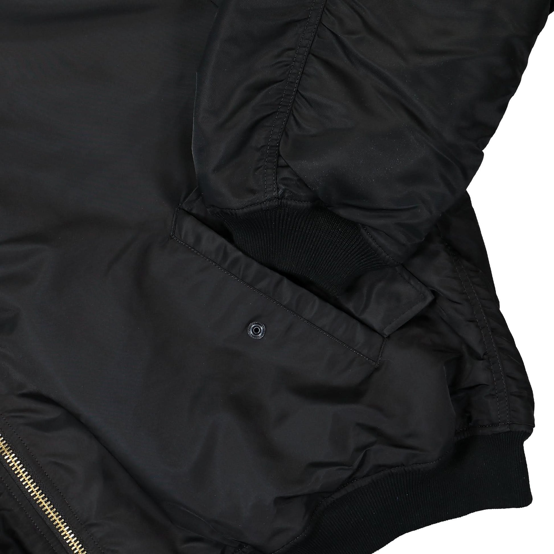 VETEMENTS Hooded Bomber Black Detail view 9 | Gate