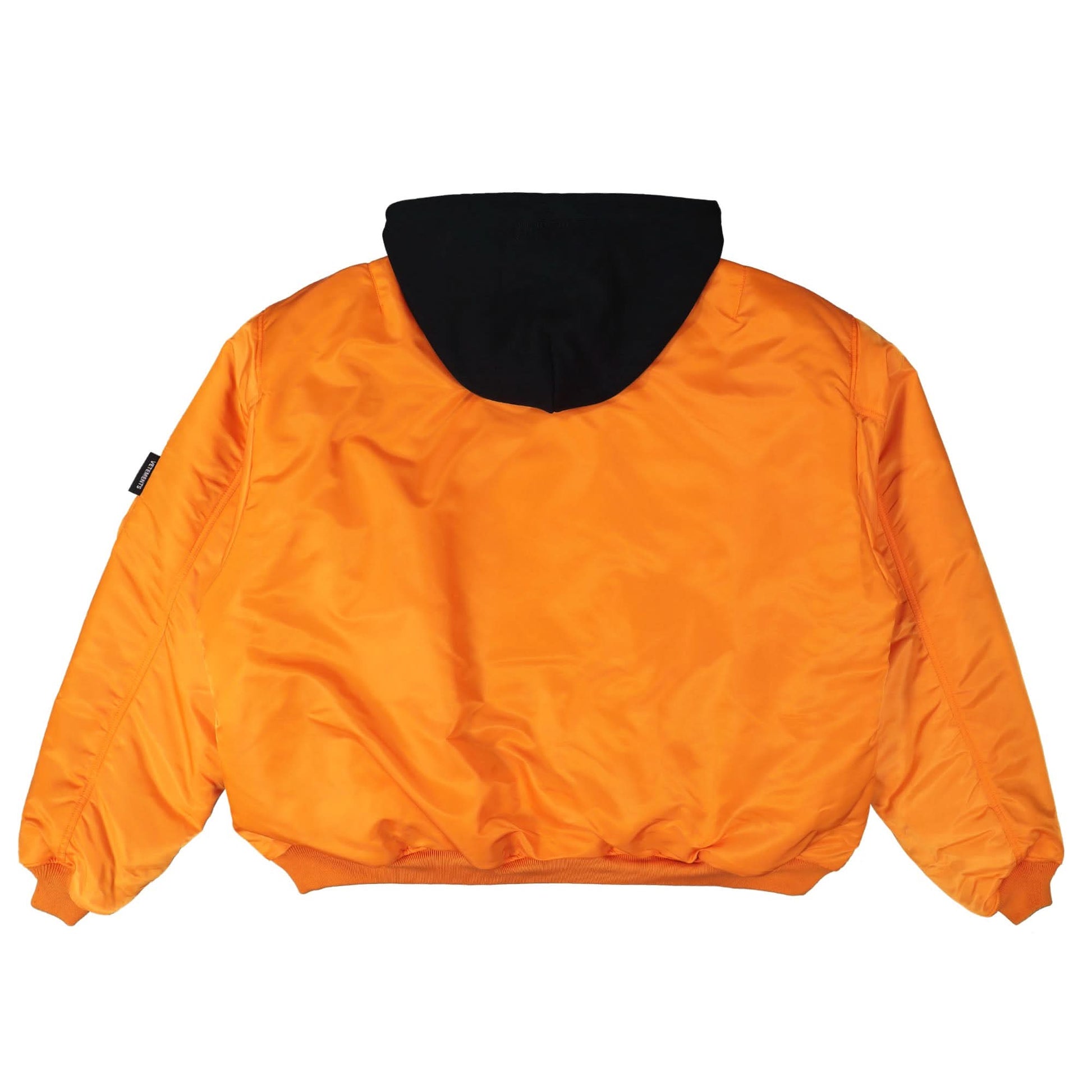 VETEMENTS Hooded Bomber Black Detail view 4 | Gate