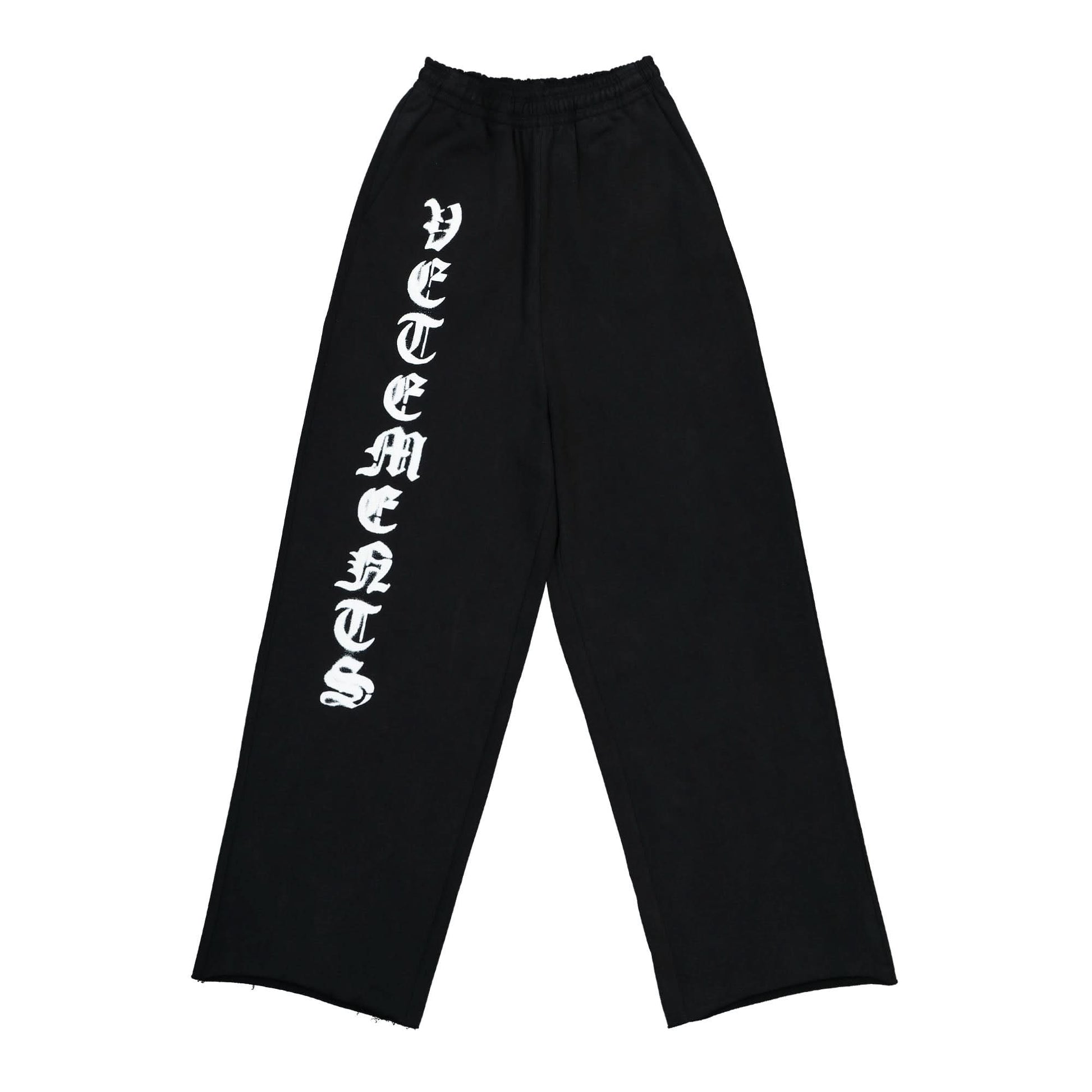 VETEMENTS Reverse Anarchy Baggy Sweatpants Black Detail view 1 | Gate