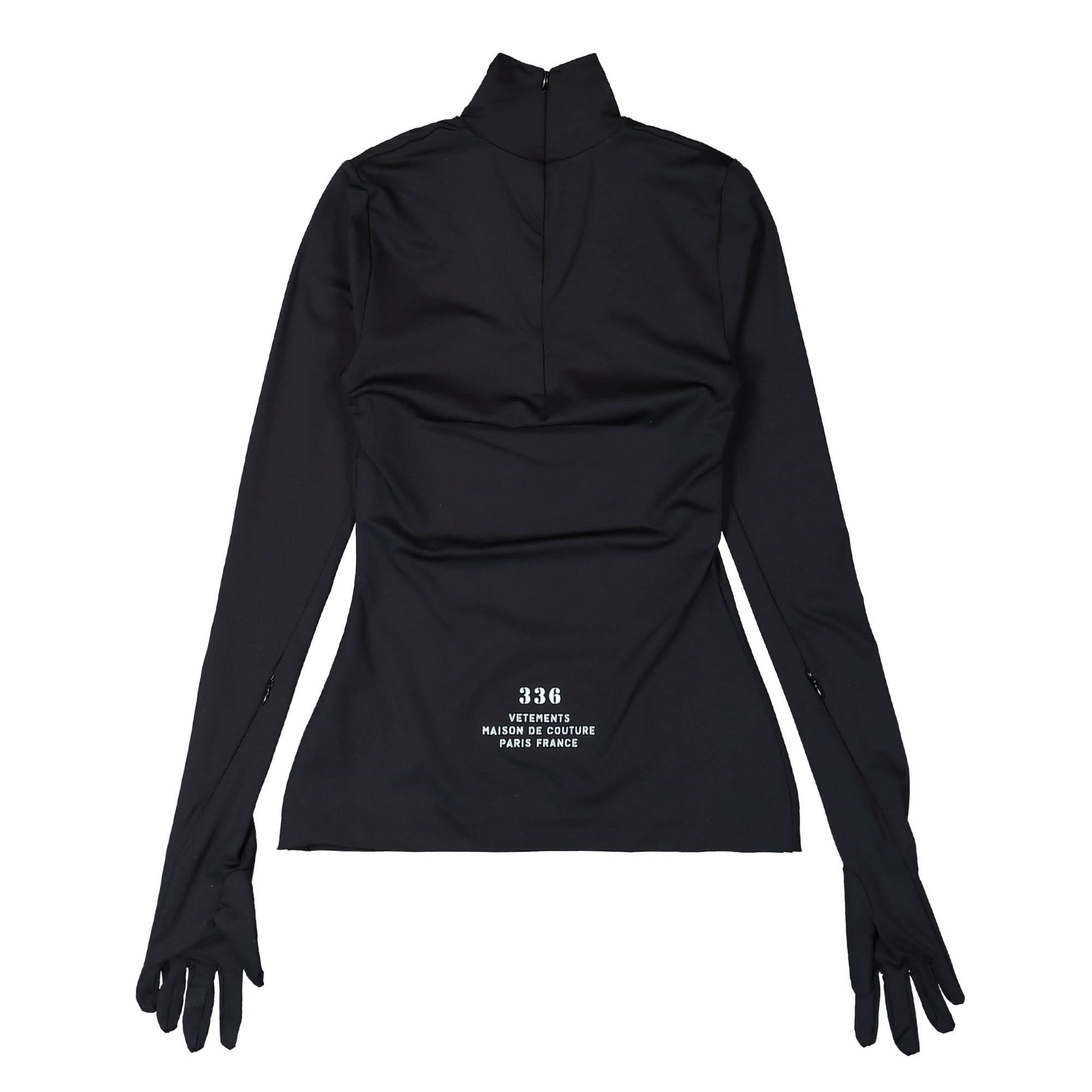 VETEMENTS Maison De Couture Styling Top With Gloves Black Detail view 2 | Gate