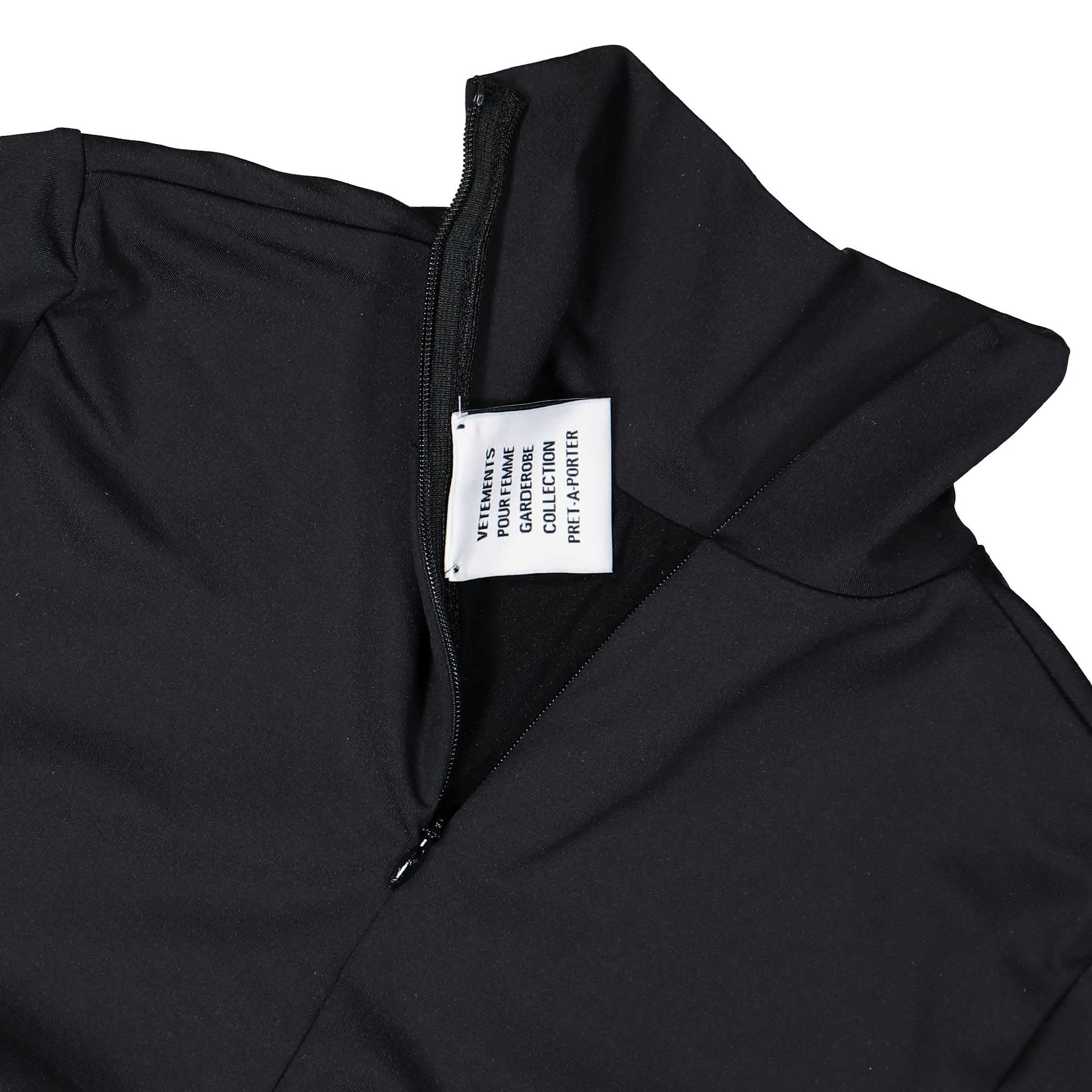 VETEMENTS Maison De Couture Styling Top With Gloves Black Detail view 4 | Gate