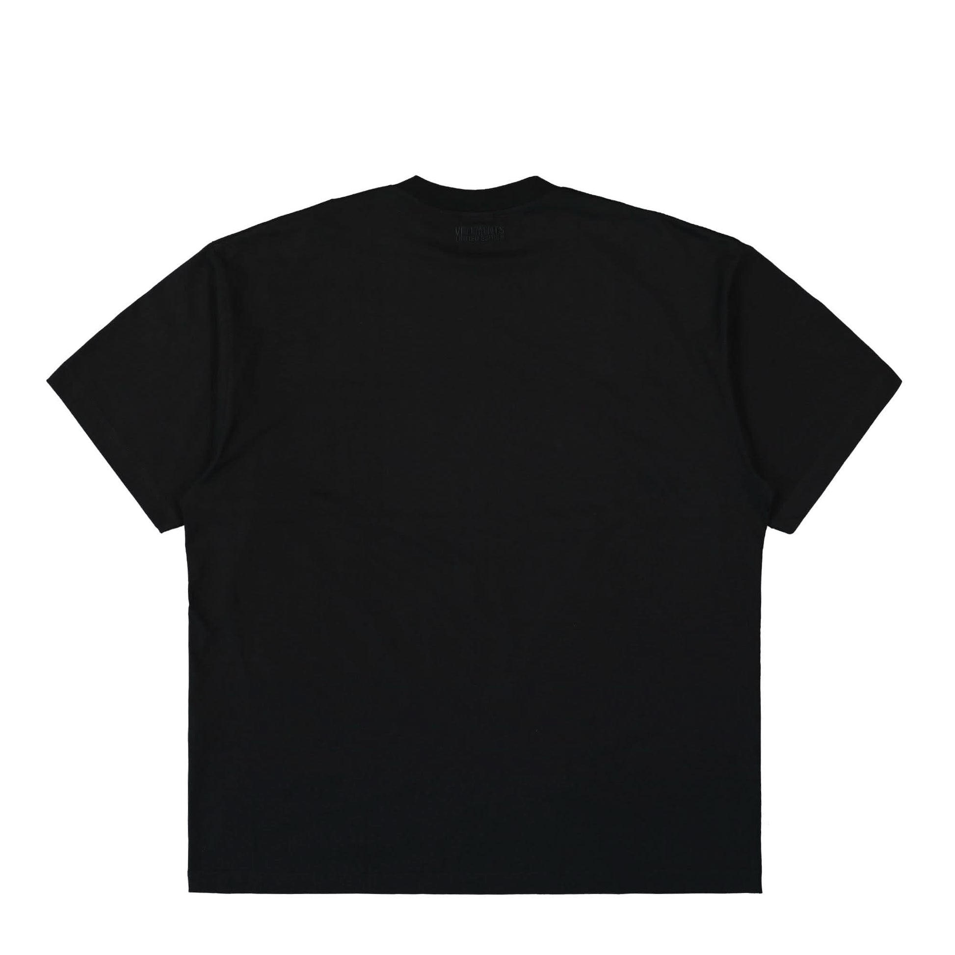 VETEMENTS Tonal Logo Shirt Black Detail view 2 | Gate