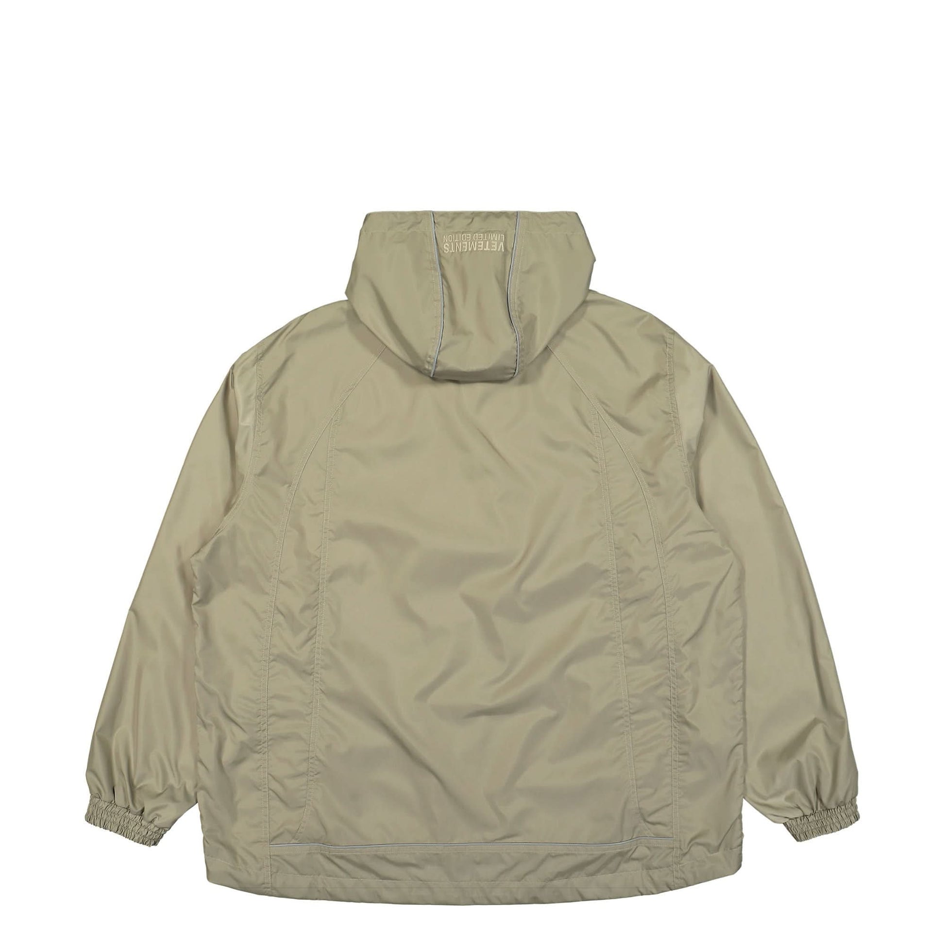 VETEMENTS Logo Windbreaker Olive Detail view 2 | Gate