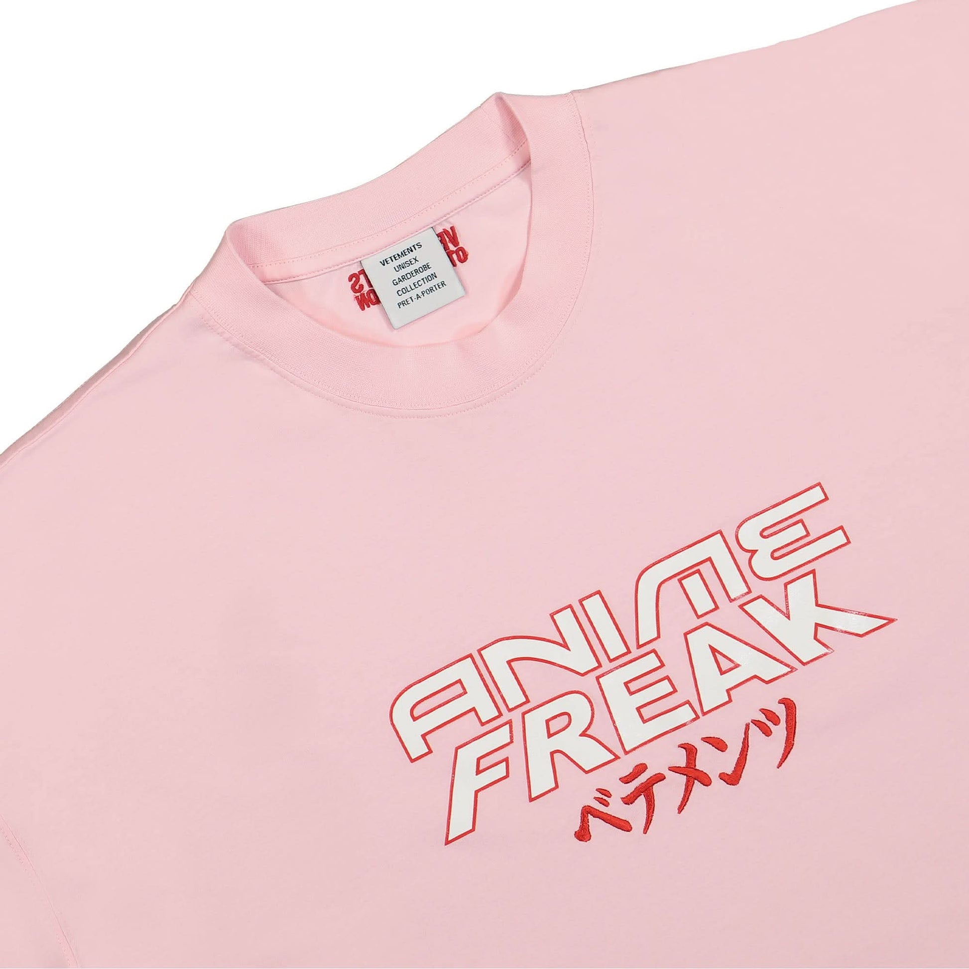 VETEMENTS Anime Freak T-Shirt Pink Detail view 3 | Gate