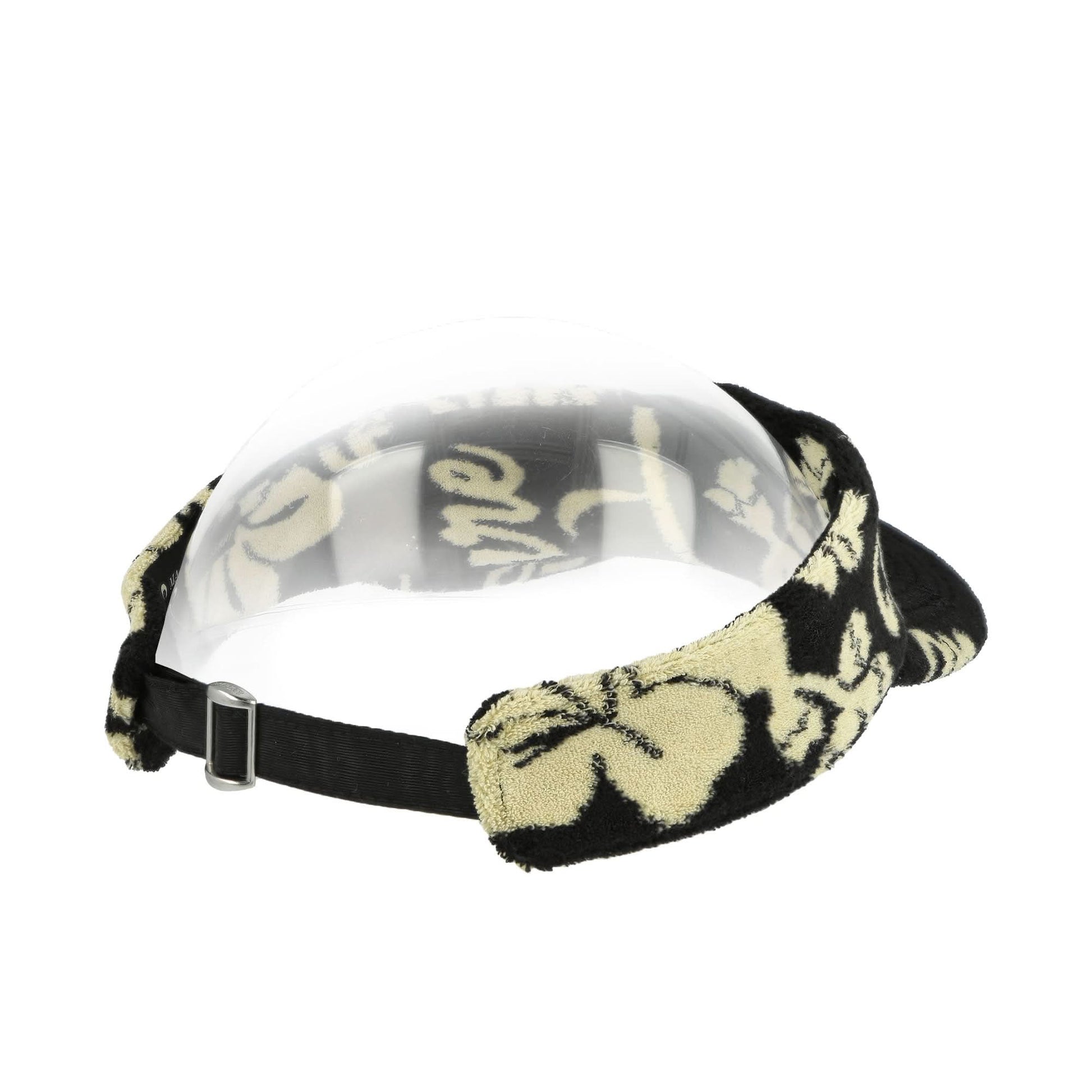 Marine Serre Jersey Jacquard Towels Visor Black Detail view 5 | Gate