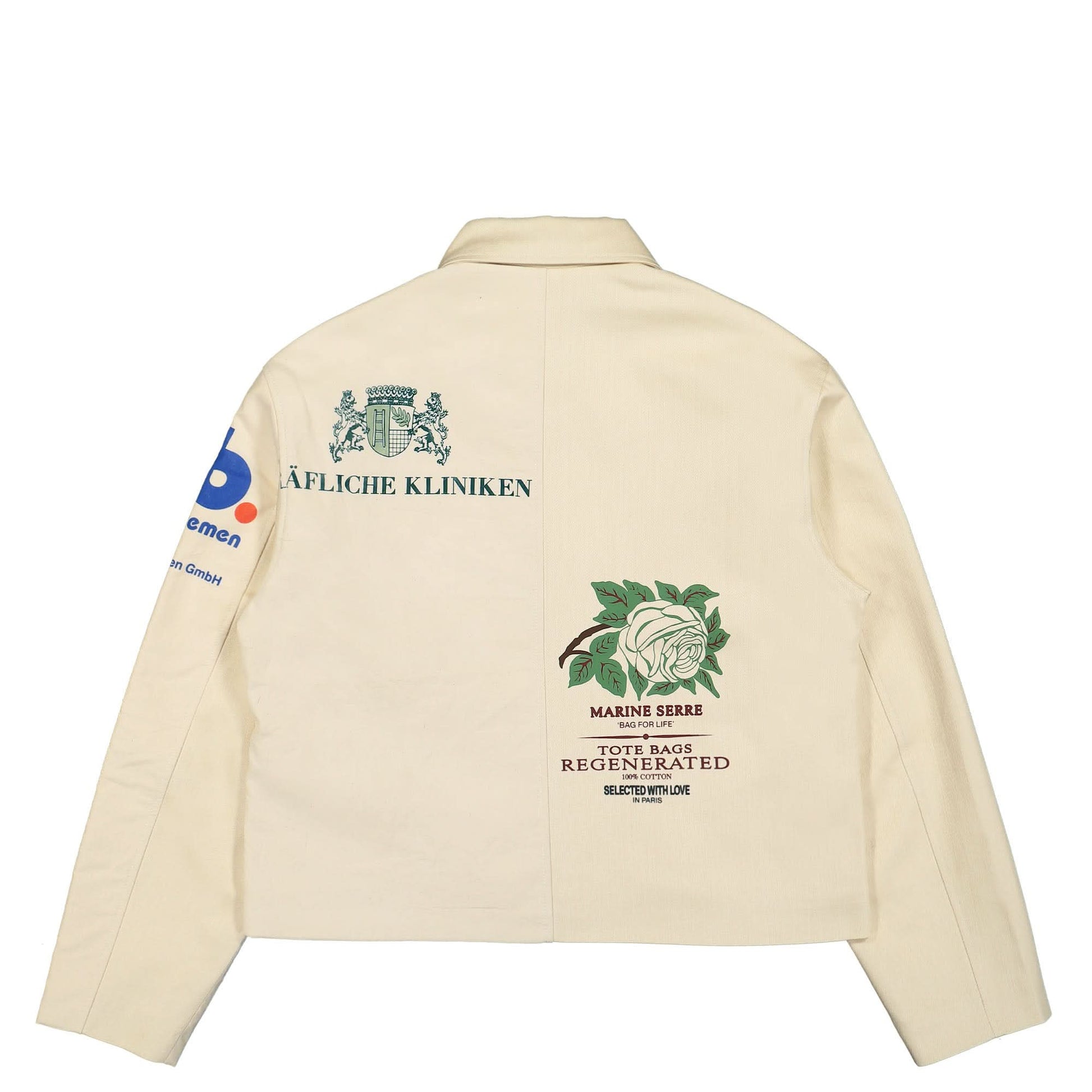 Marine Serre Regenerated Tote Bags Harrington Jacket Beige Detail view 2 | Gate