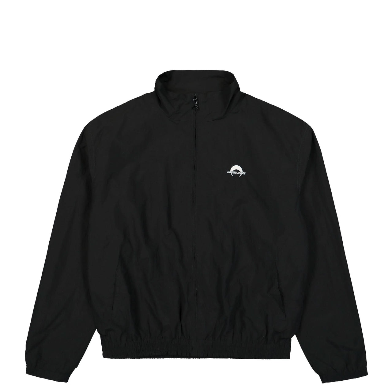 Marine Serre MS Sport Nylon Track Jacket Black Detail view 1 | Gate