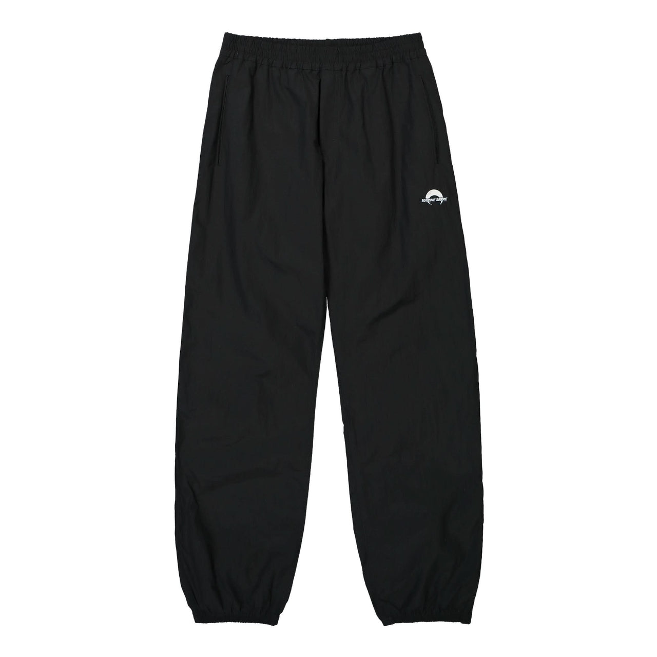 Marine Serre MS Sport Nylon Track Pants Black Detail view 1 | Gate