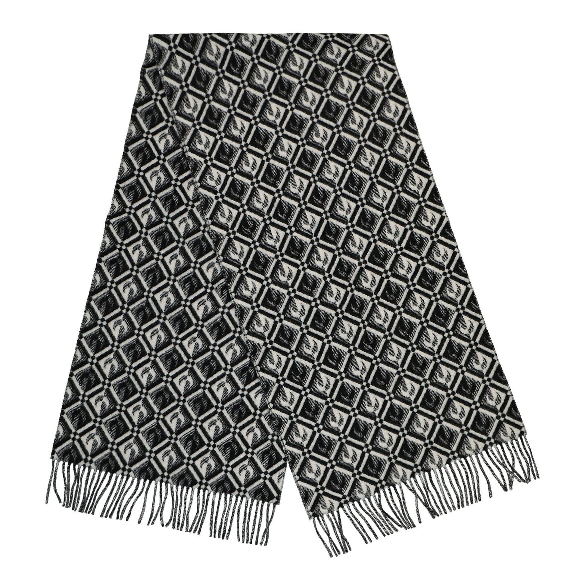 Marine Serre Virgin Wool Scarf Black Detail view 1 | Gate