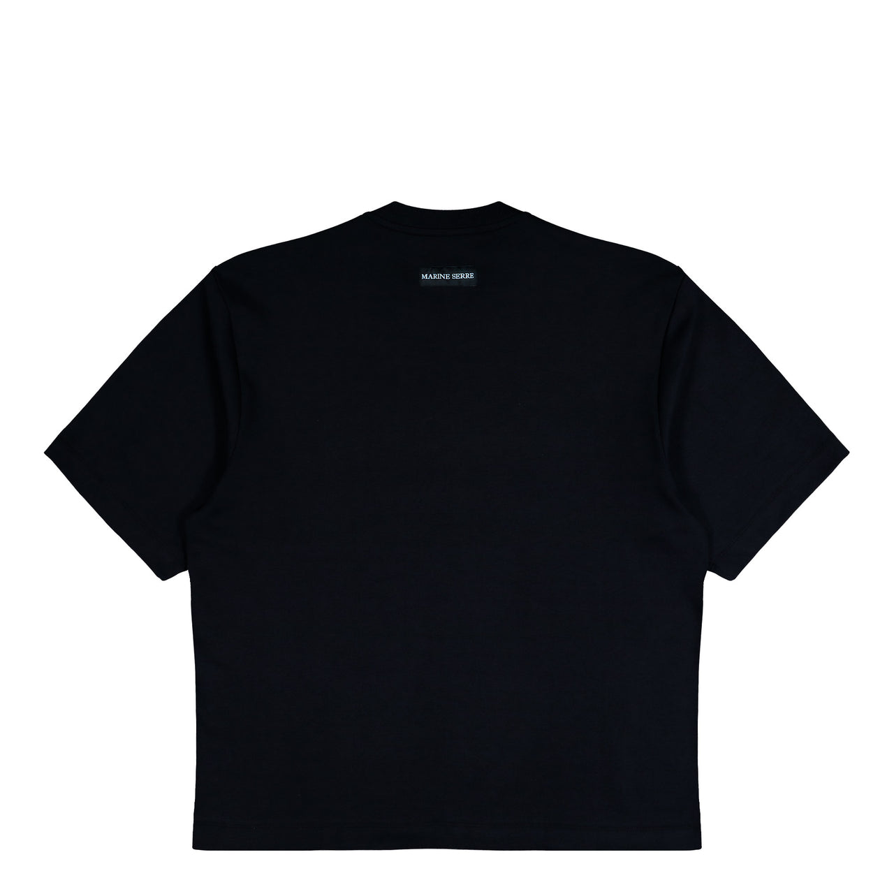 Marine Serre MS Sports Jersey Relaxed T-Shirt Black T-Shirts UTT001ACJER0072-BK97 Detail View 1 | GATE