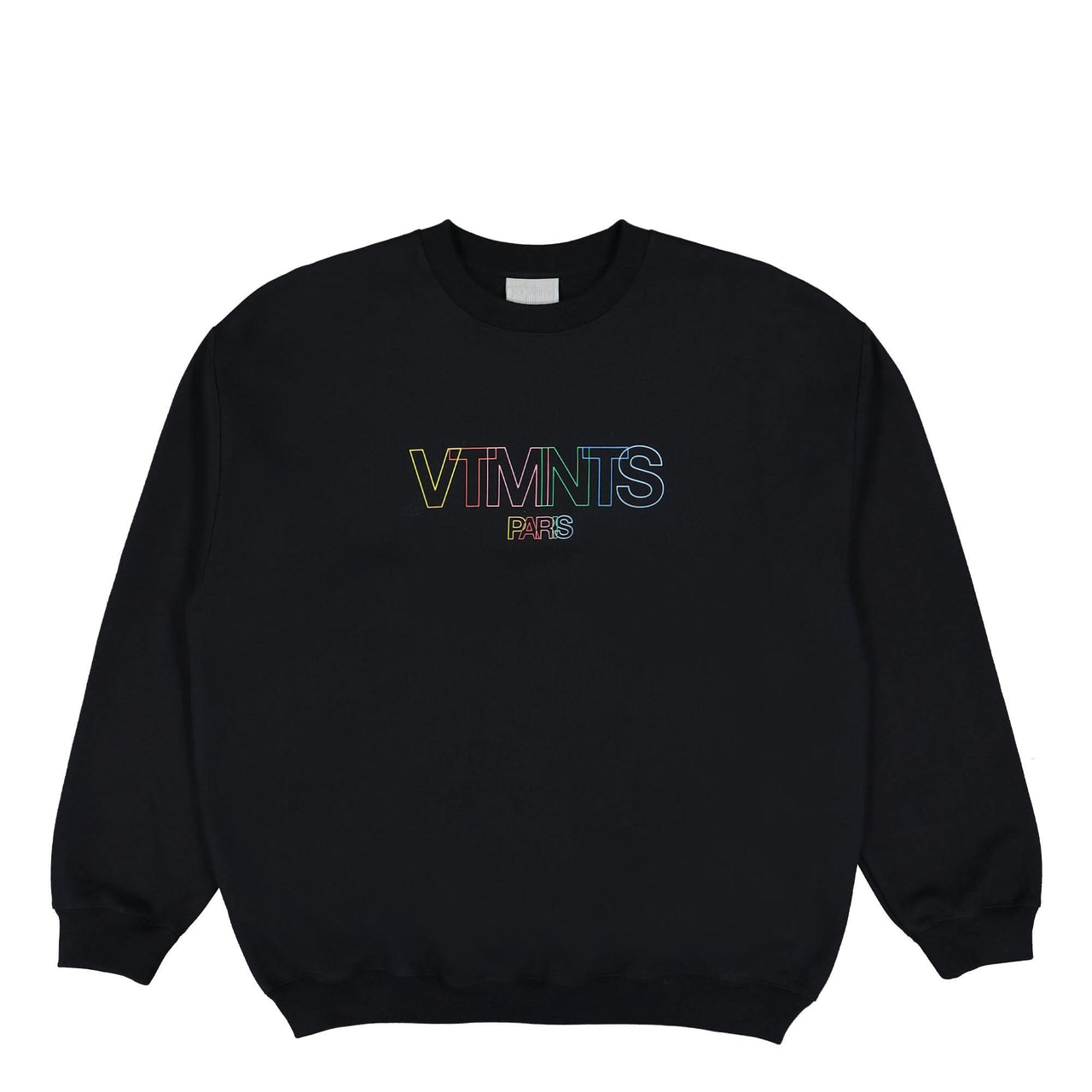 VTMNTS Outline Logo Crewneck Black Detail view 1 | Gate