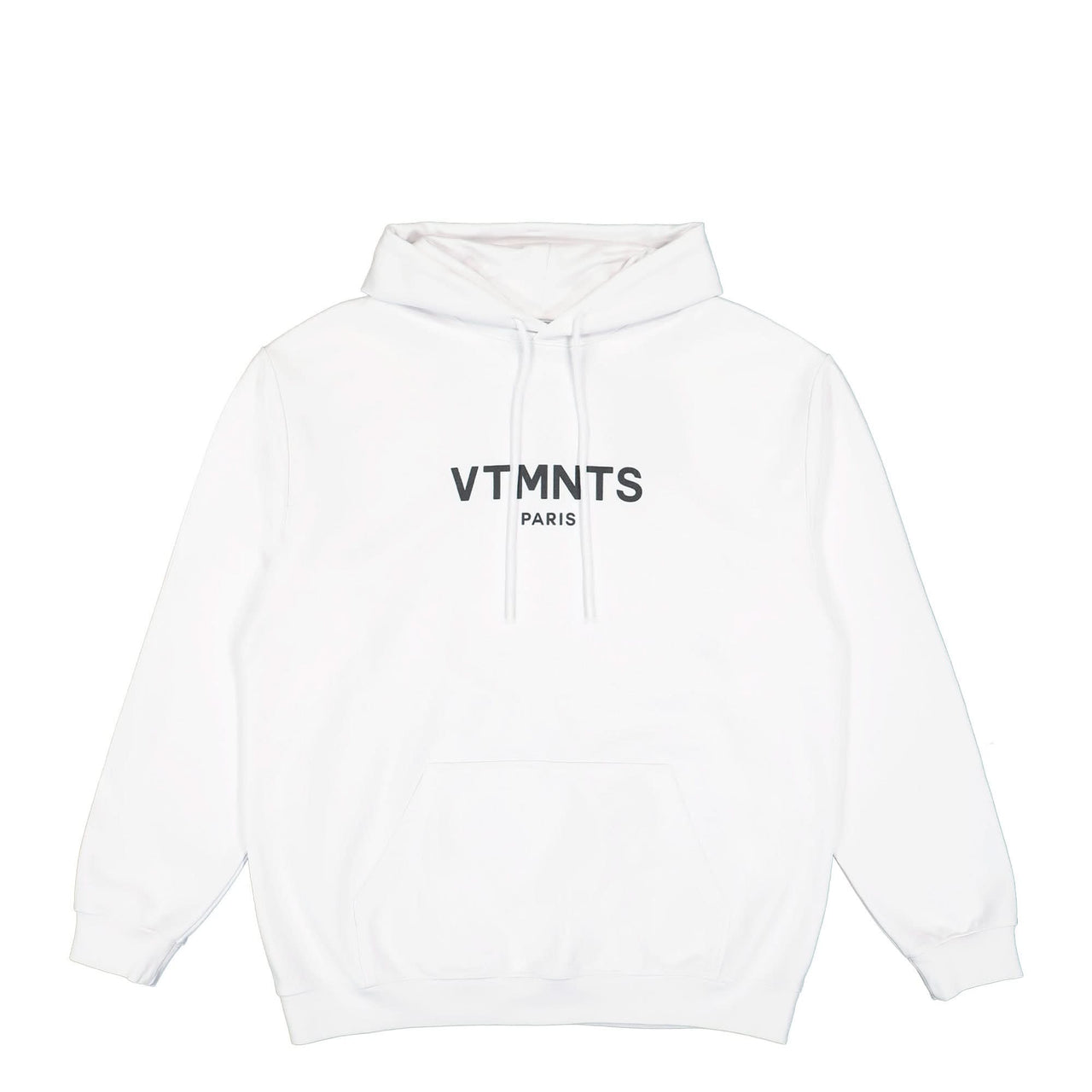 VTMNTS VTMNTS Paris Logo Hoodie White Detail view 1 | Gate