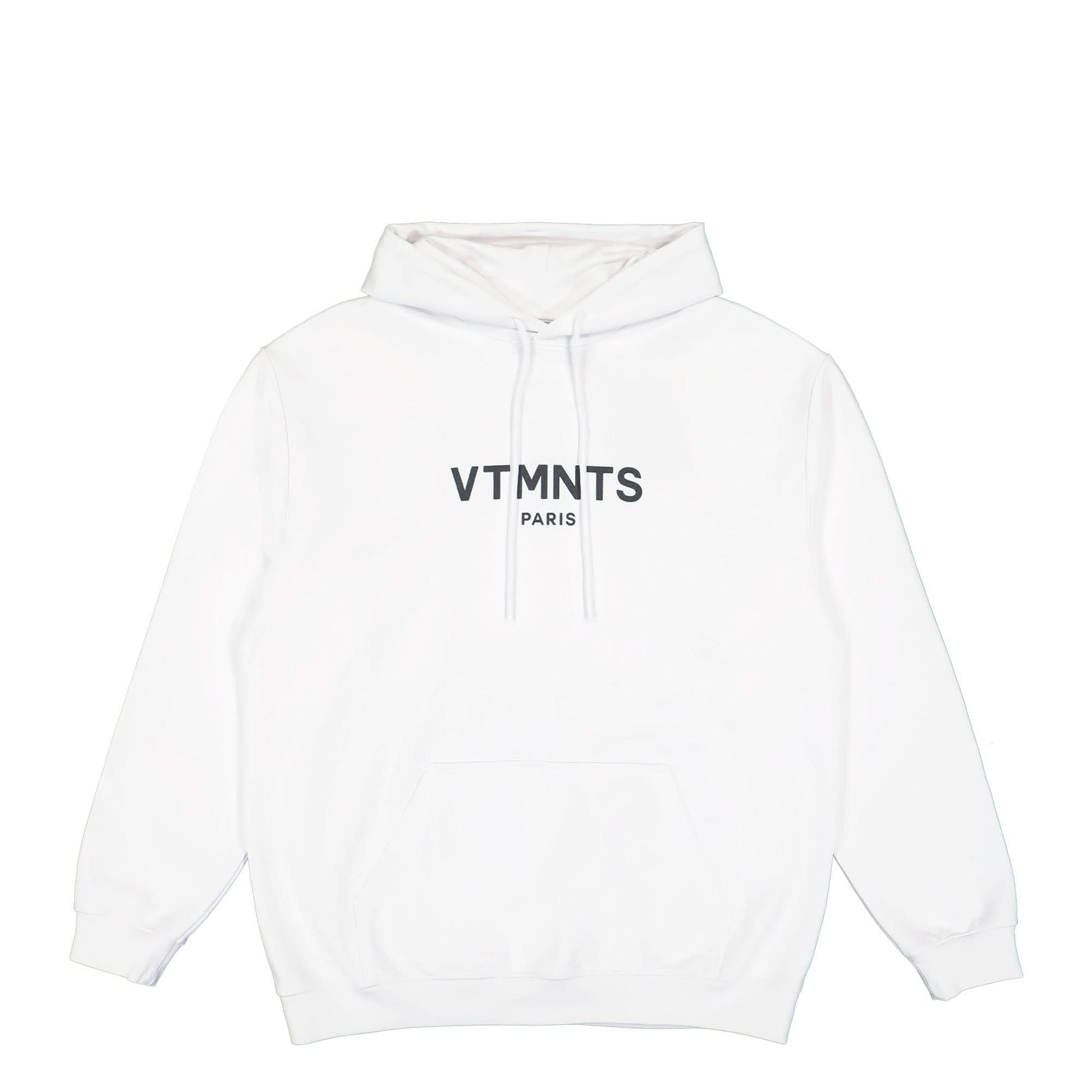 VTMNTS VTMNTS Paris Logo Hoodie White Detail view 1 | Gate