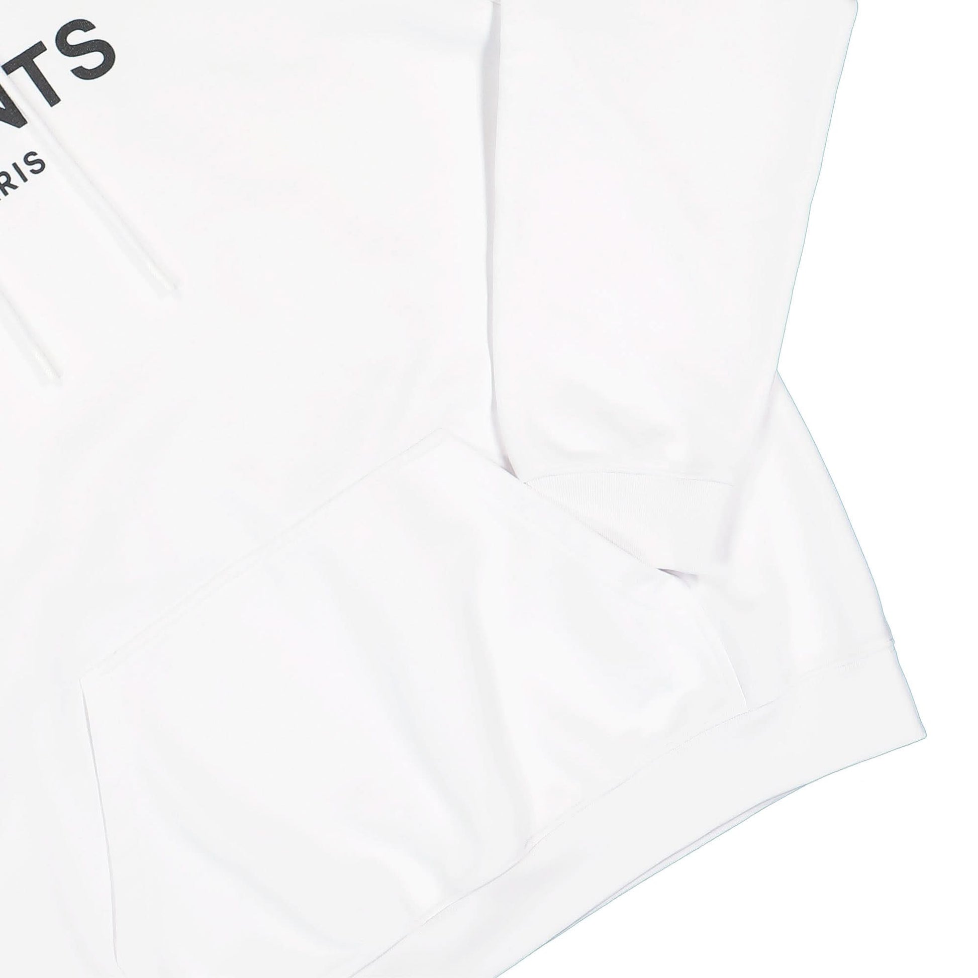 VTMNTS VTMNTS Paris Logo Hoodie White Detail view 4 | Gate