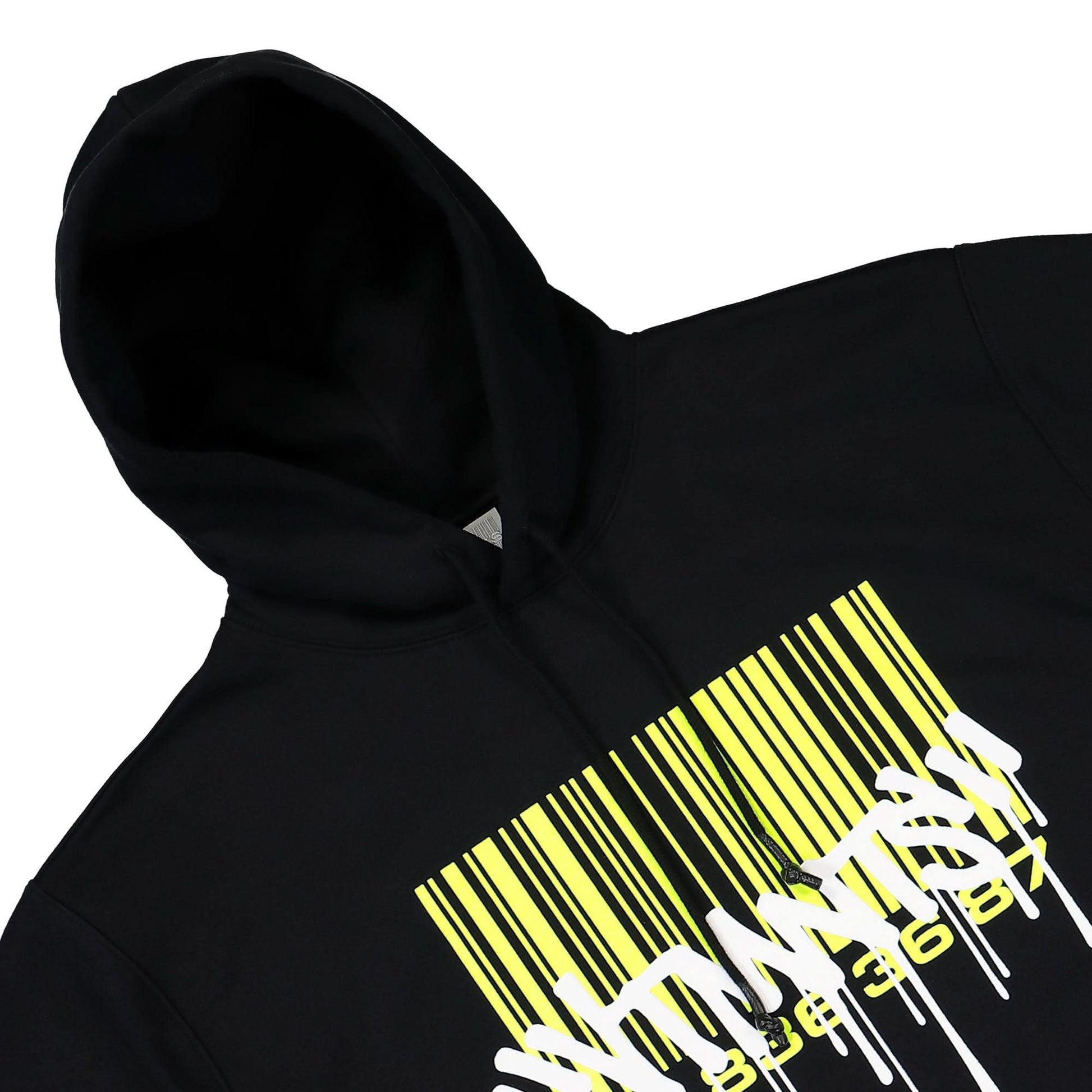 VTMNTS Grafffiti Big Barcode Hoodie Black Detail view 3 | Gate
