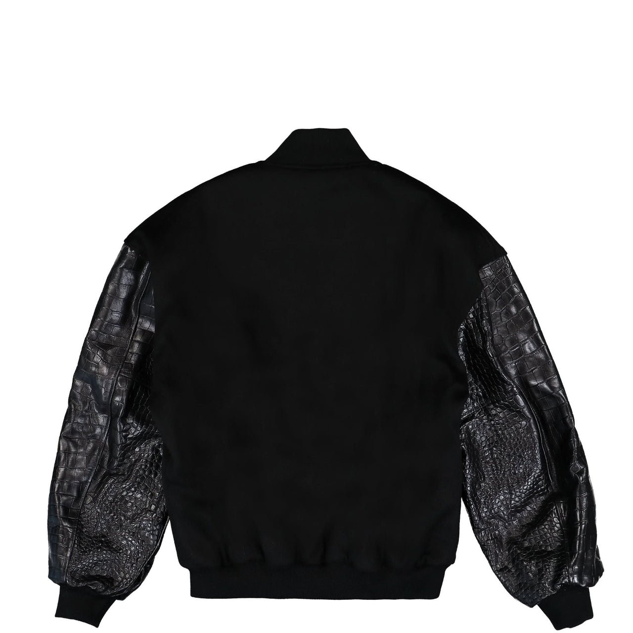 VTMNTS Croc Sleeves College Jacket Black Detail view 1 | Gate