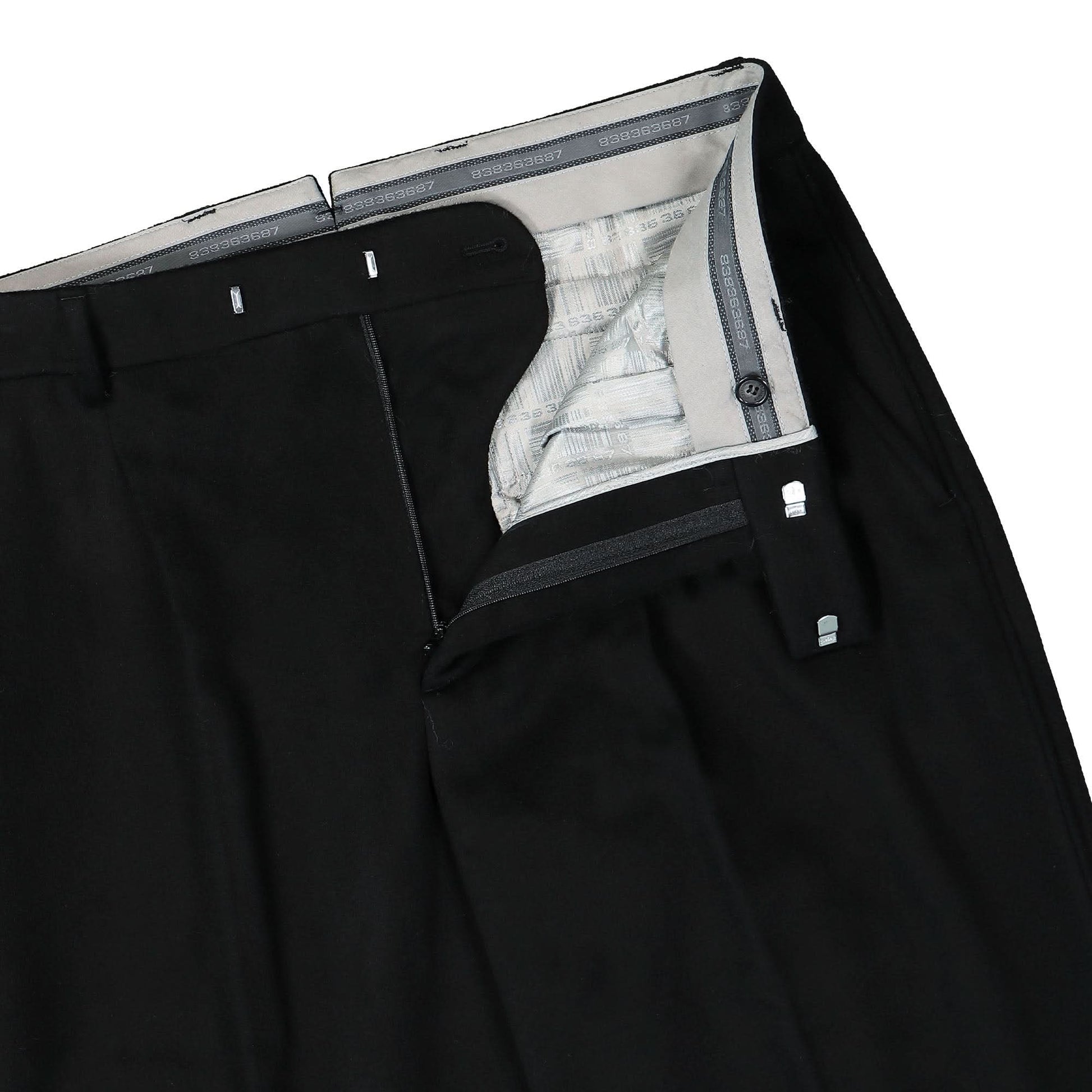 VTMNTS Wool Tailored Pants Black Detail view 4 | Gate