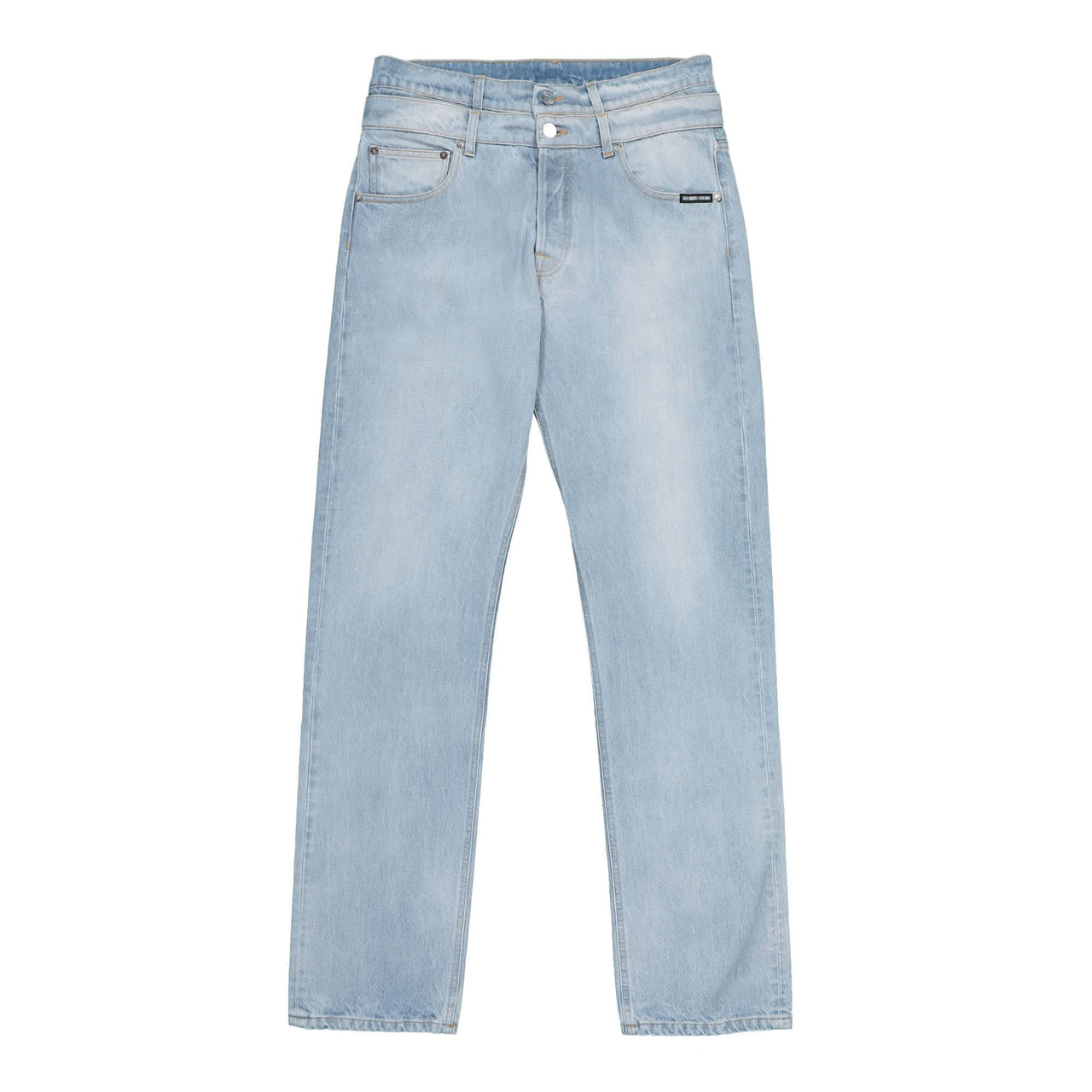 VTMNTS Double Waist Denim Pants Blue Detail view 1 | Gate