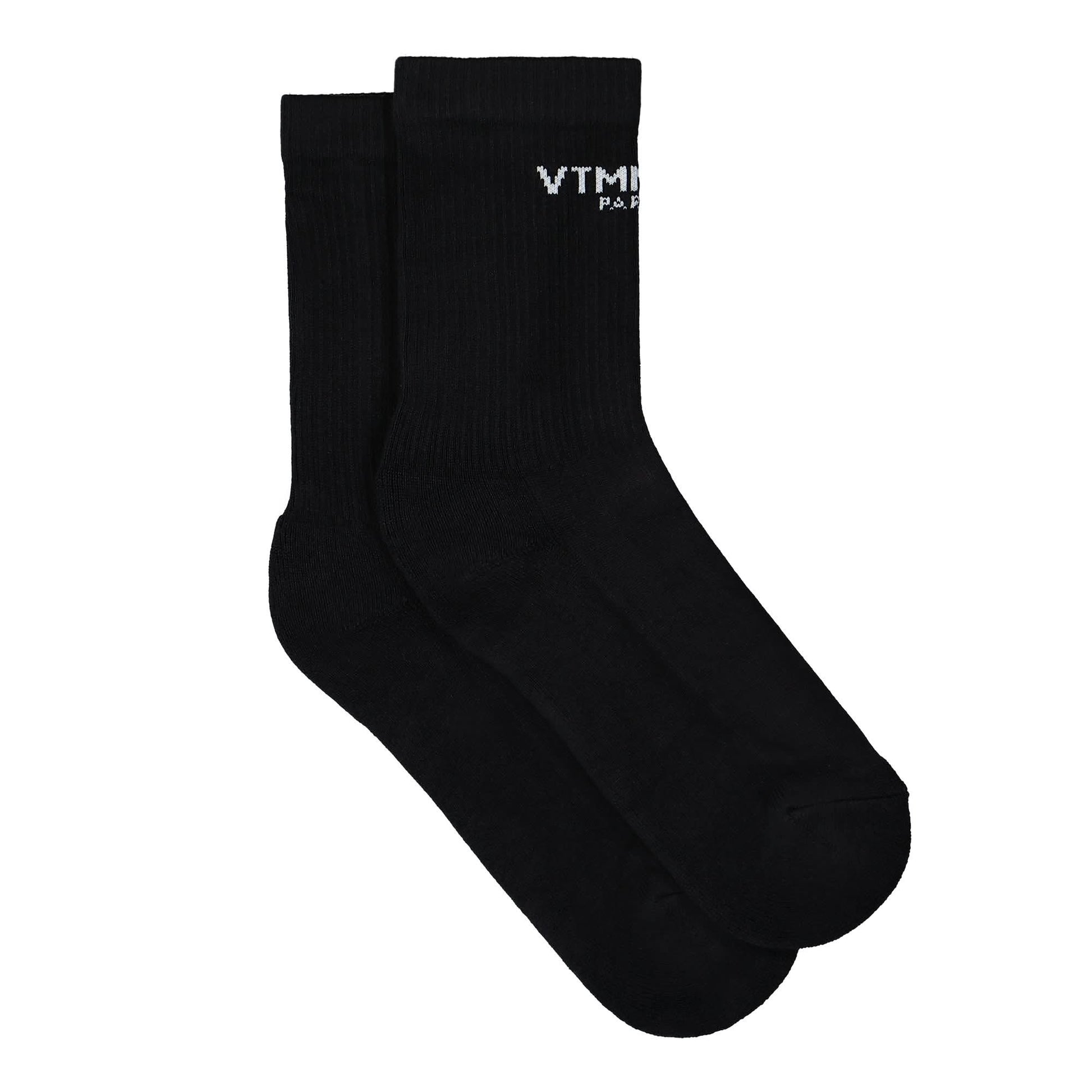 VTMNTS VTMNTS Paris Logo Socks Black Detail view 2 | Gate