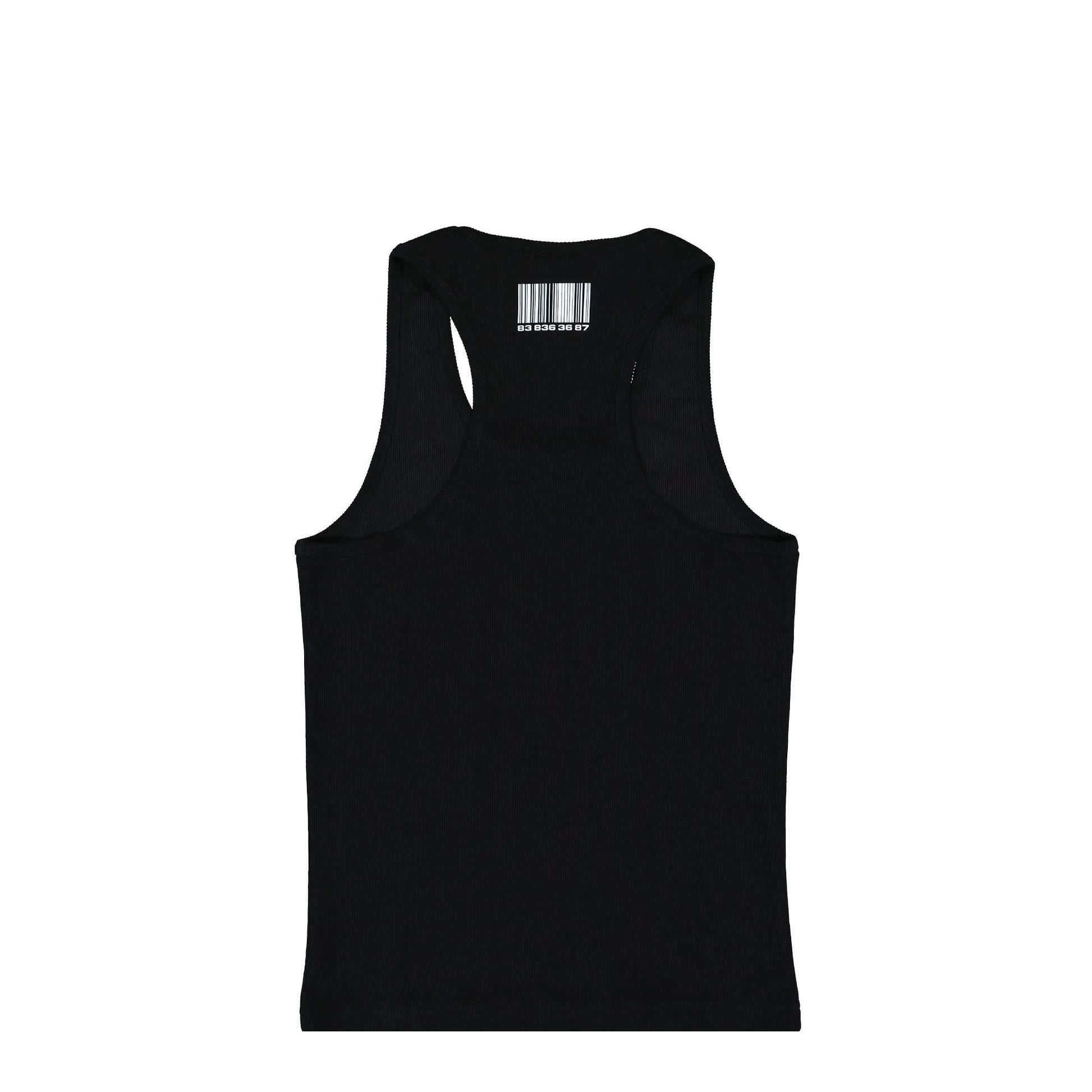 VTMNTS Barcode Tanktop Black Detail view 3 | Gate