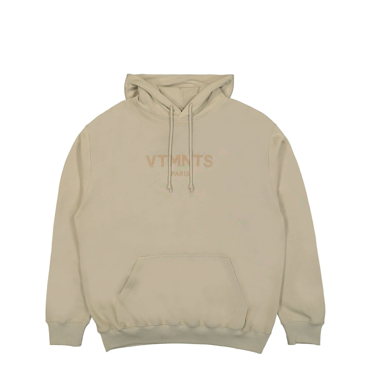 VTMNTS VTMNTS Paris Logo Hoodie Beige Detail view 1 | Gate
