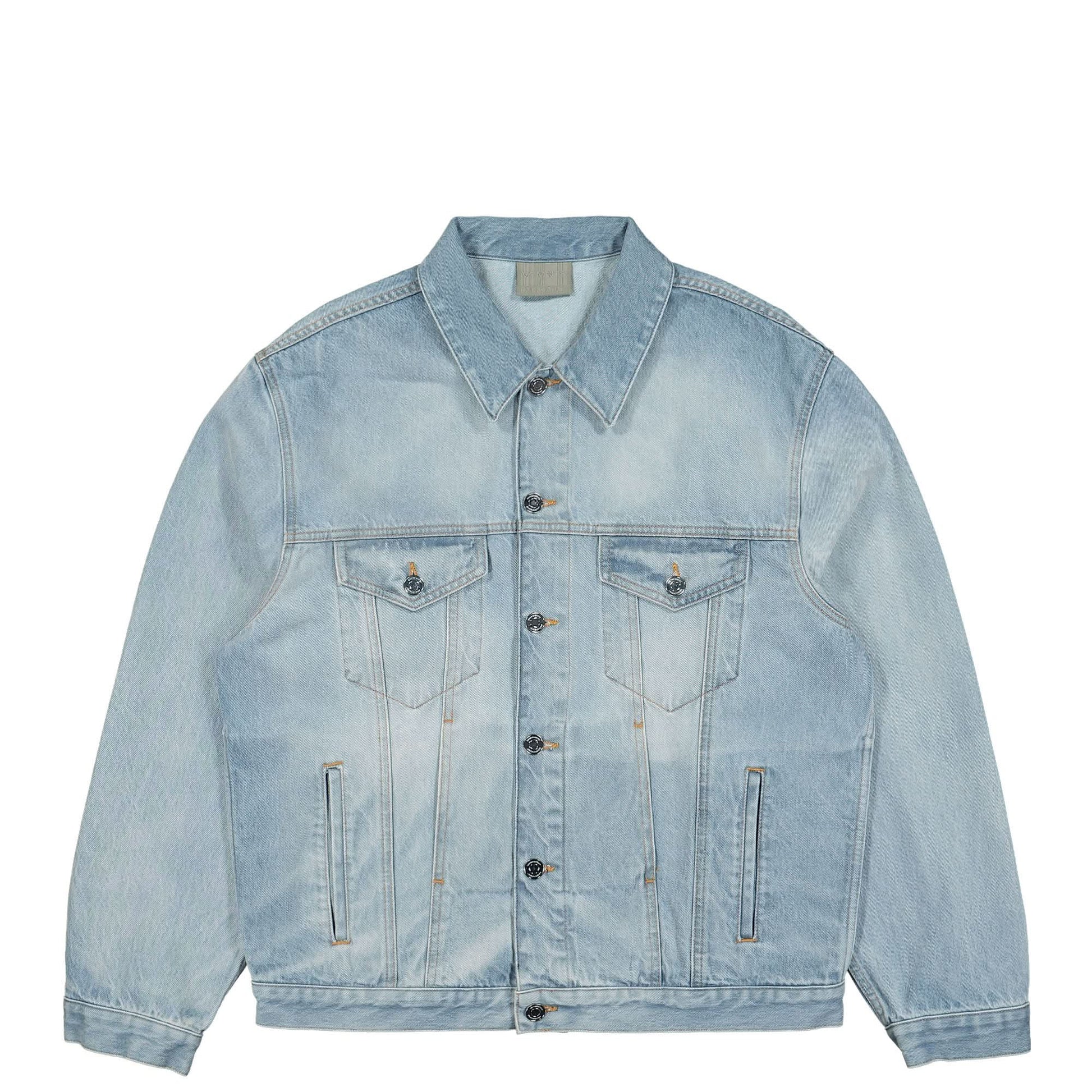 VTMNTS Embroidered VTMNTS Paris Denim Jacket Blue Detail view 1 | Gate