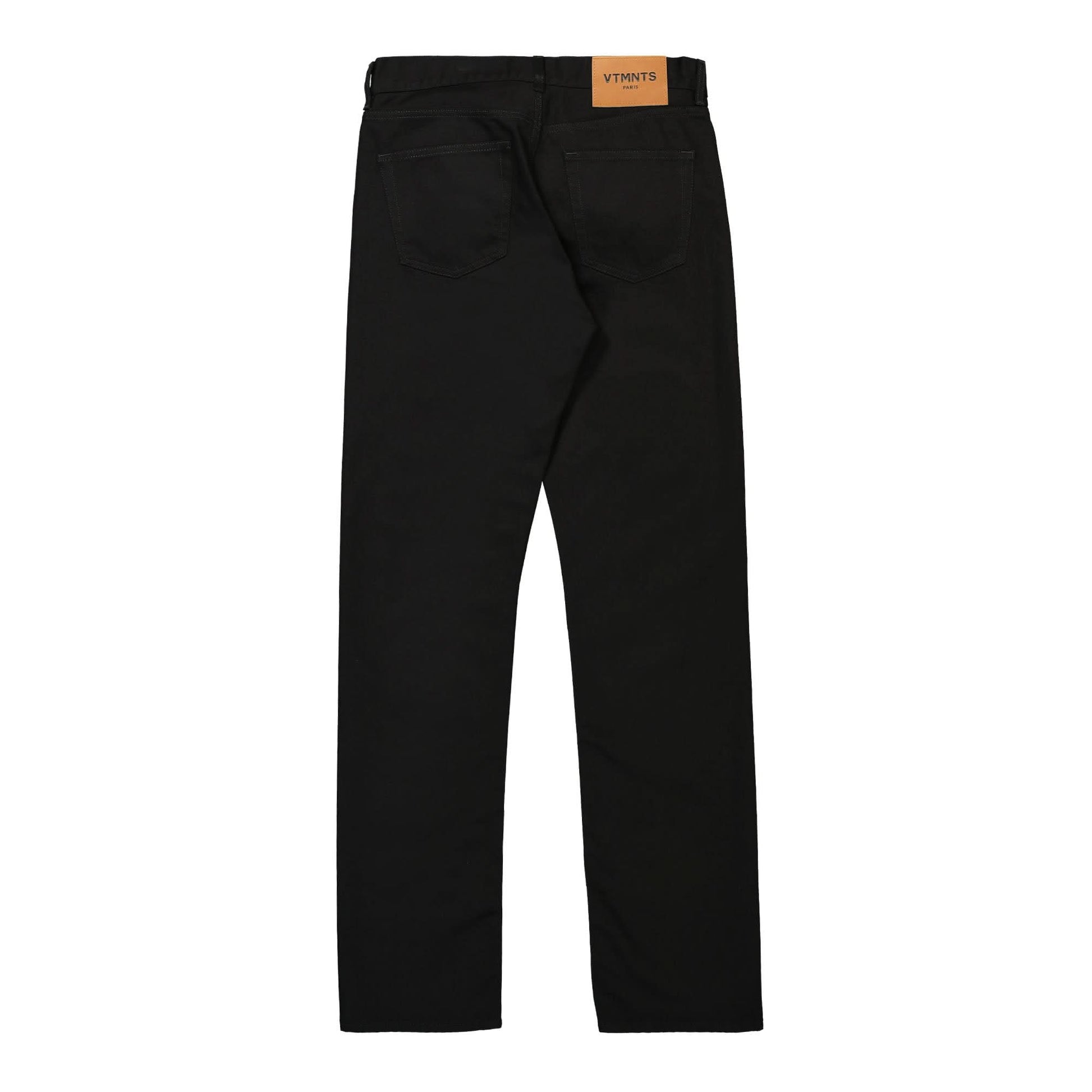 VTMNTS Embroidered VTMNTS Denim Jeans Black Detail view 2 | Gate