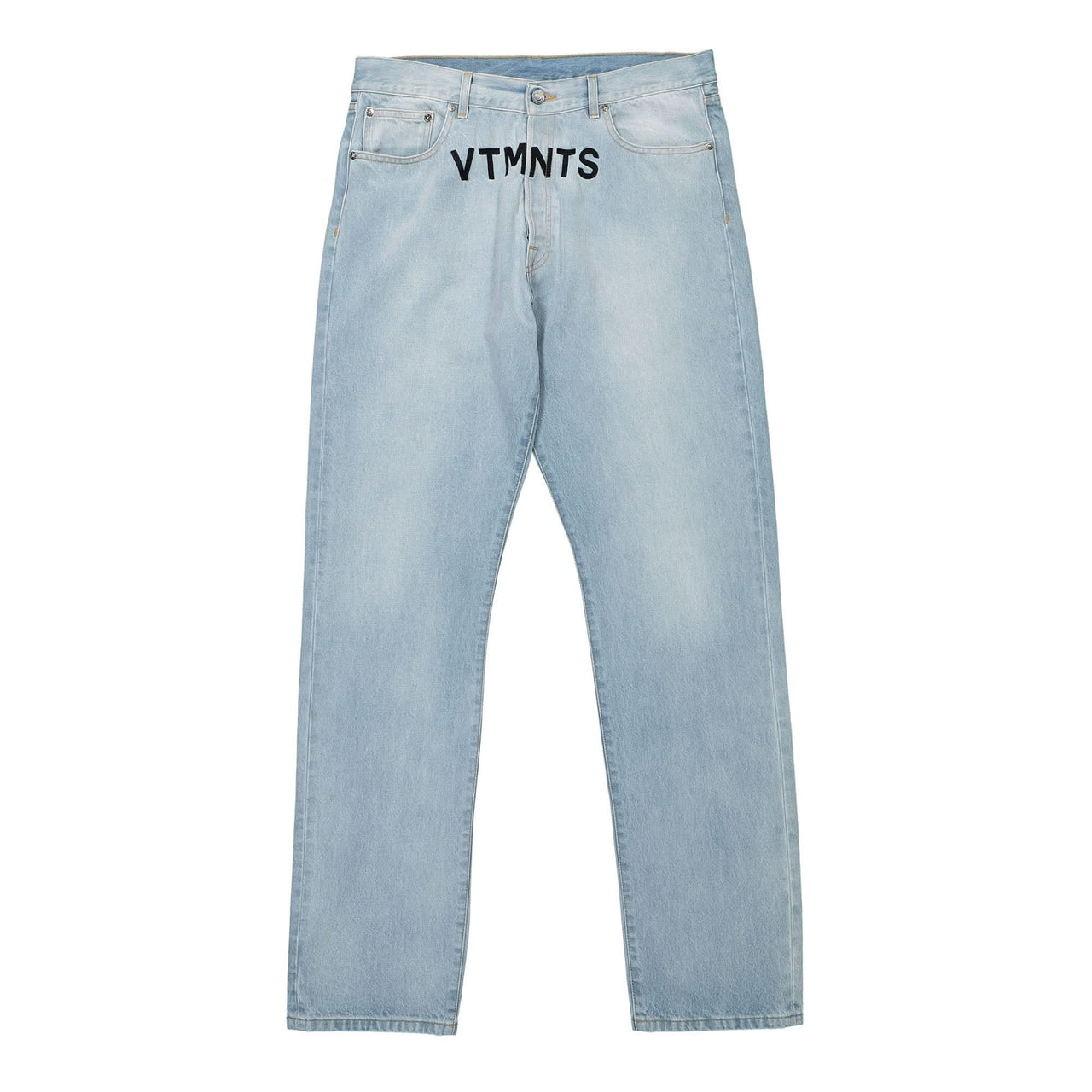 VTMNTS Embroidered VTMNTS Denim Jeans Blue Detail view 1 | Gate