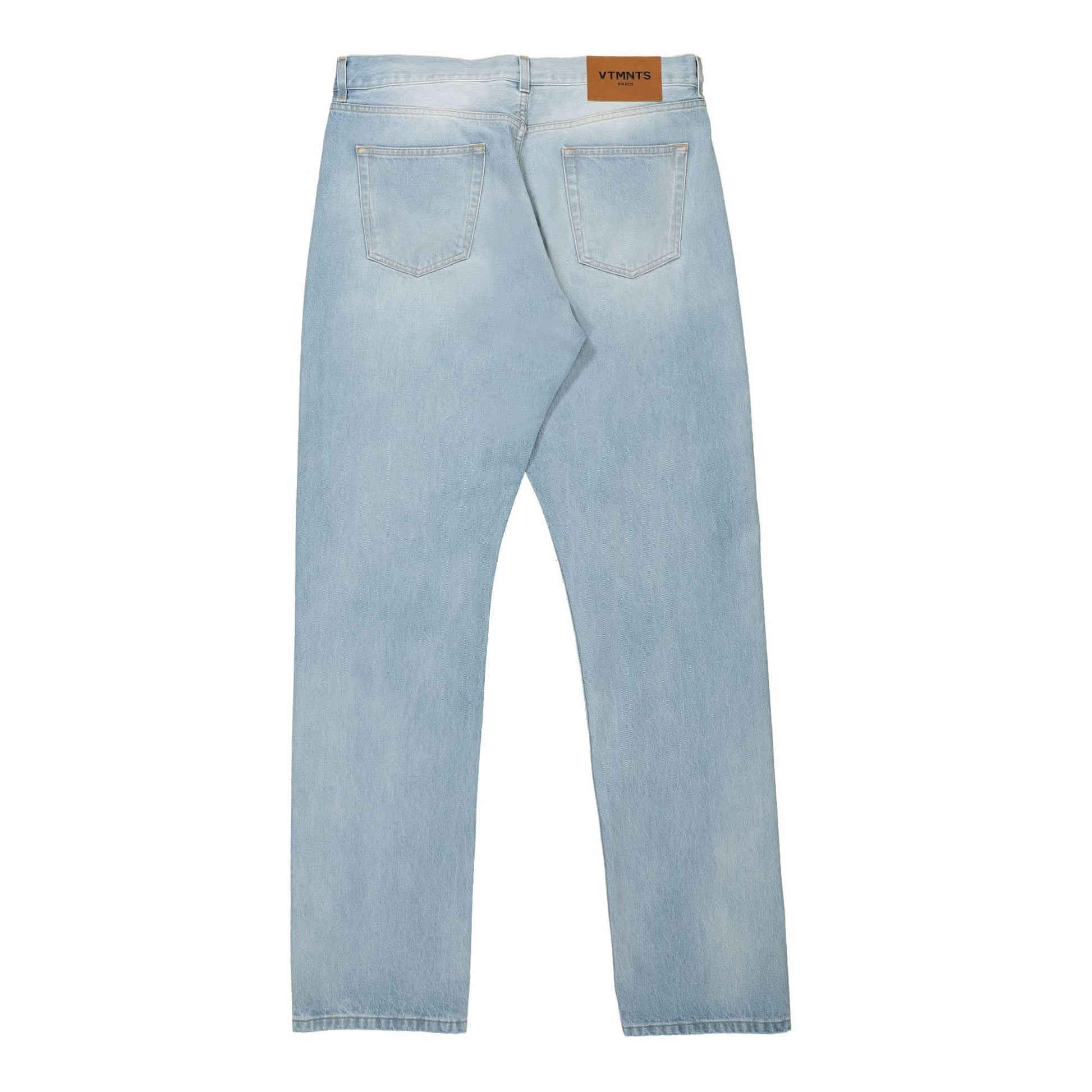 VTMNTS Embroidered VTMNTS Denim Jeans Blue Detail view 2 | Gate