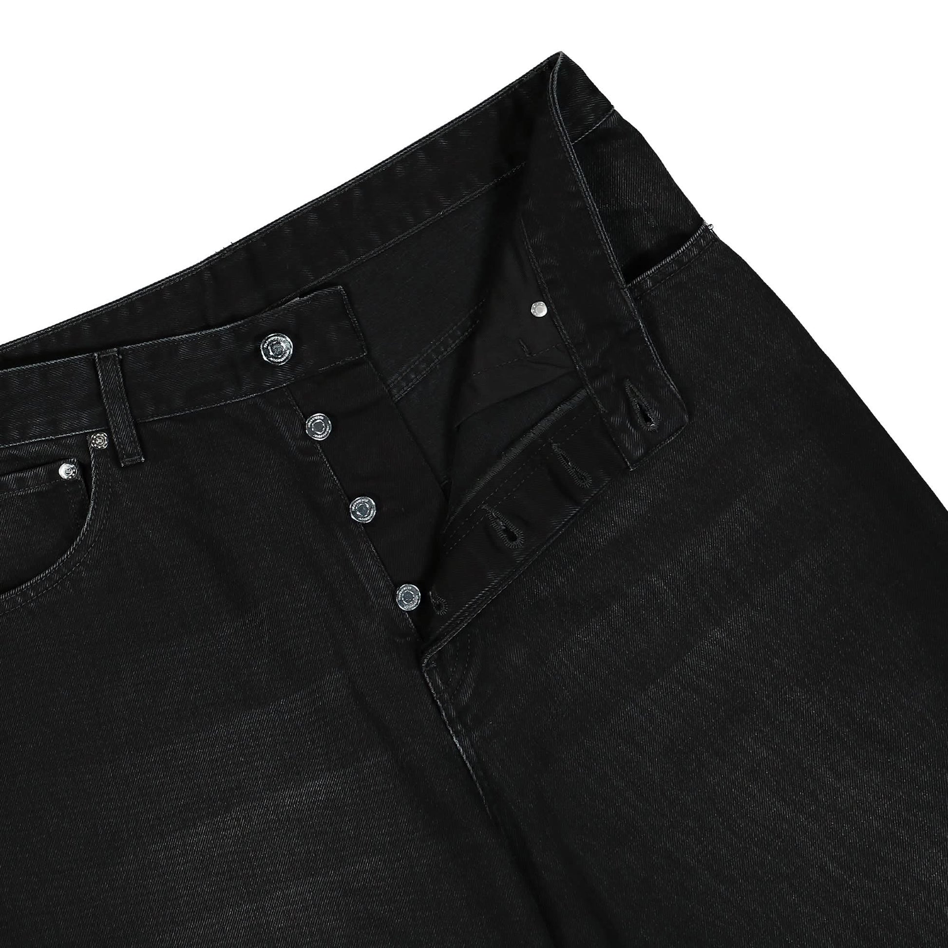 VTMNTS Denim Baggy Jeans Black Detail view 4 | Gate