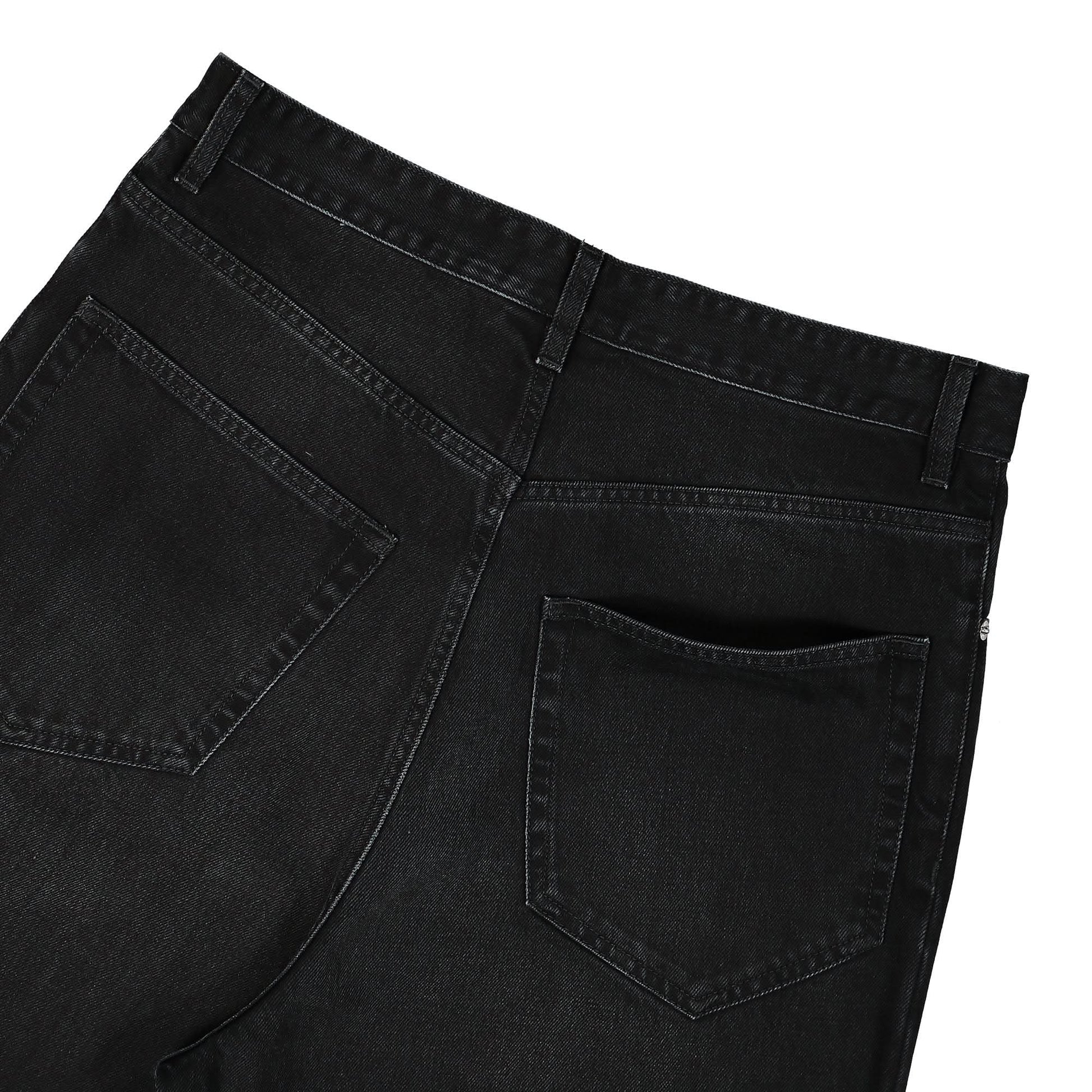VTMNTS Denim Baggy Jeans Black Detail view 5 | Gate