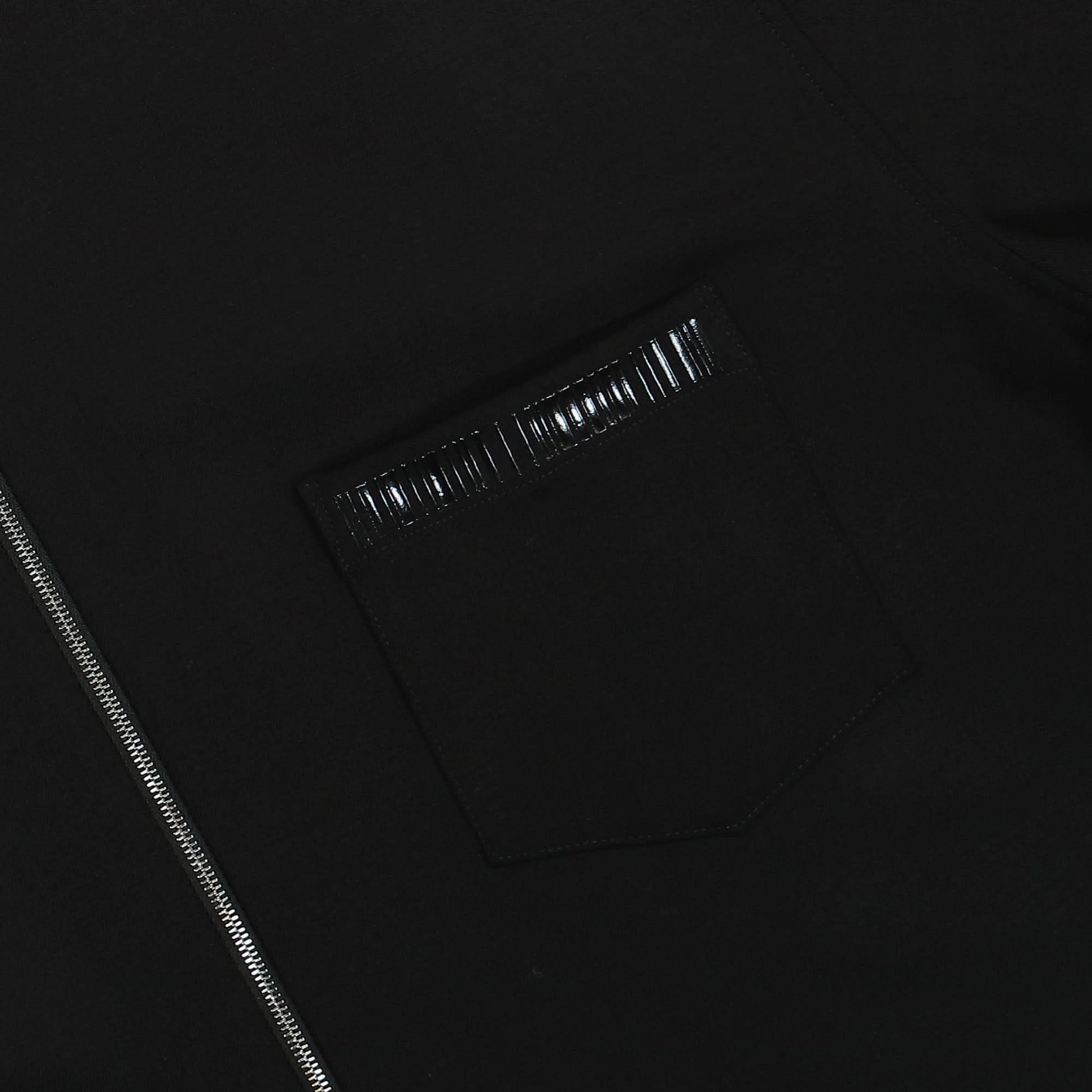 VTMNTS Zip-Up Shirt Black Detail view 4 | Gate