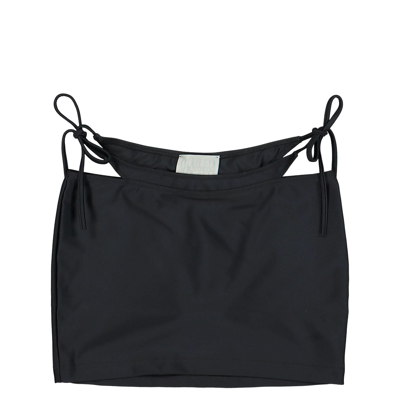 VTMNTS VTMNTS Paris Crystal Logo Miniskirt Black Detail view 1 | Gate