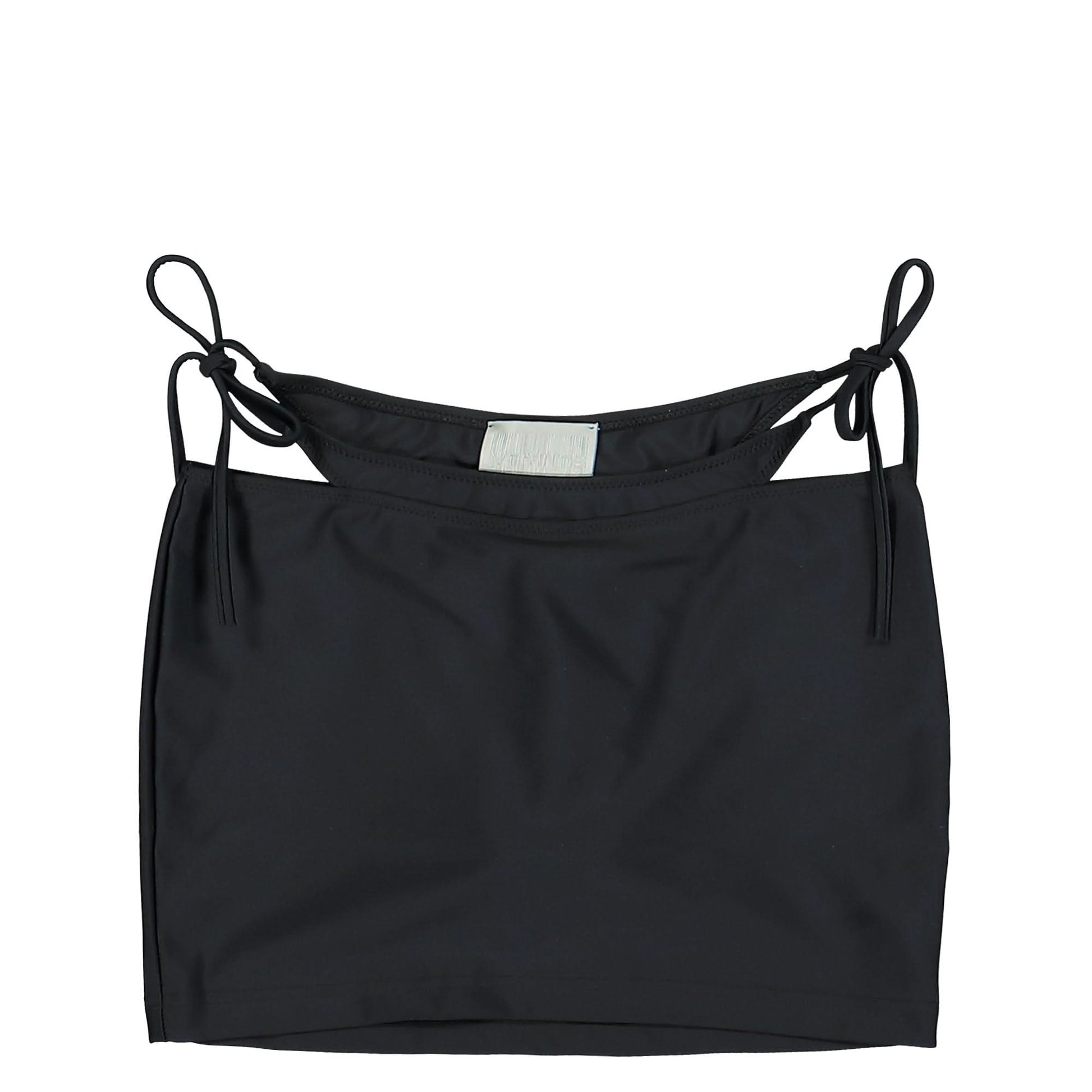 VTMNTS VTMNTS Paris Crystal Logo Miniskirt Black Detail view 2 | Gate