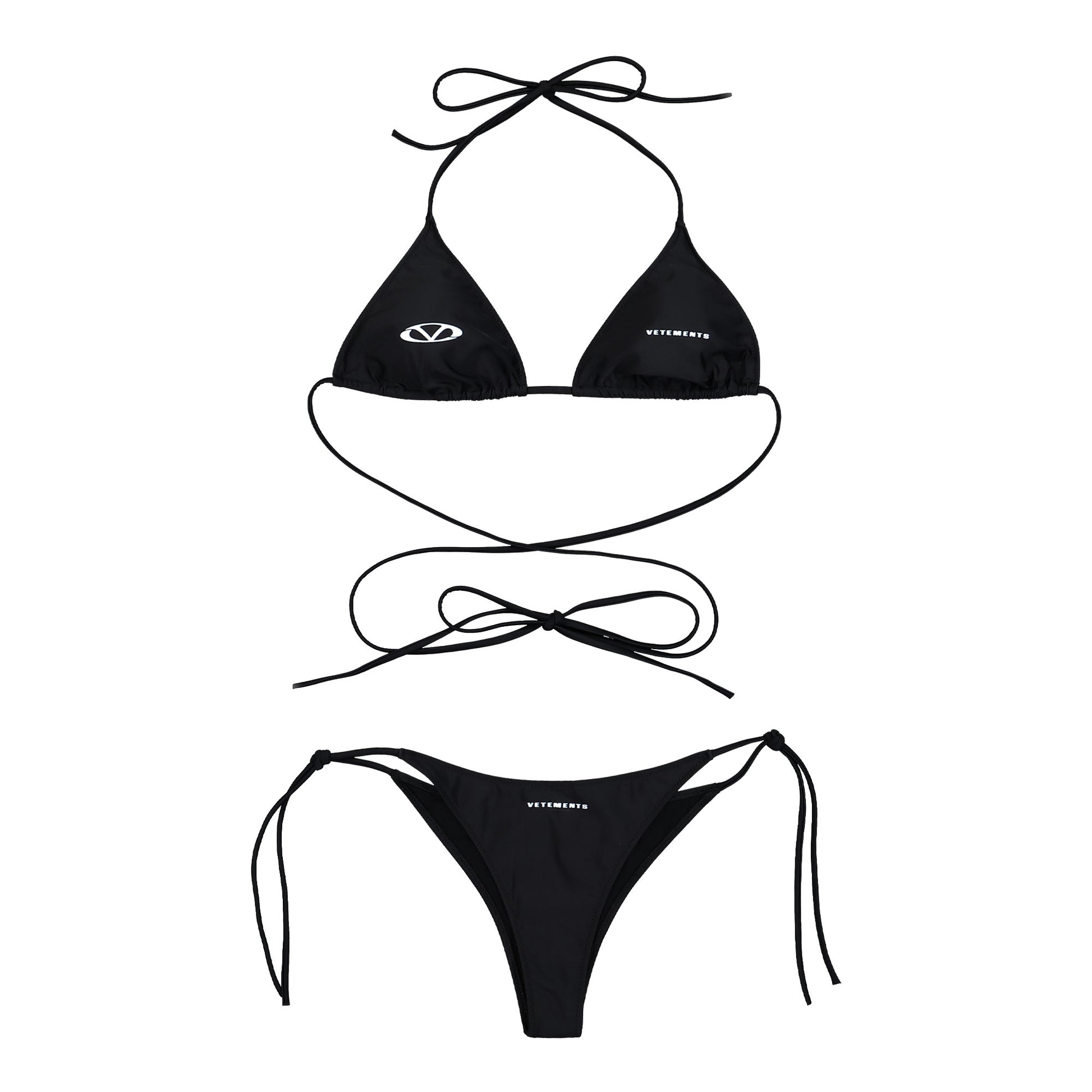 VETEMENTS Oval Logo Bikini Black Detail view 1 | Gate