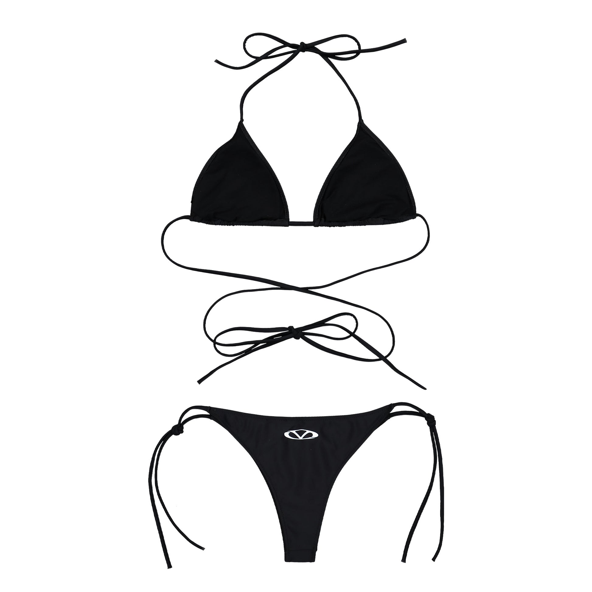 VETEMENTS Oval Logo Bikini Black Detail view 3 | Gate