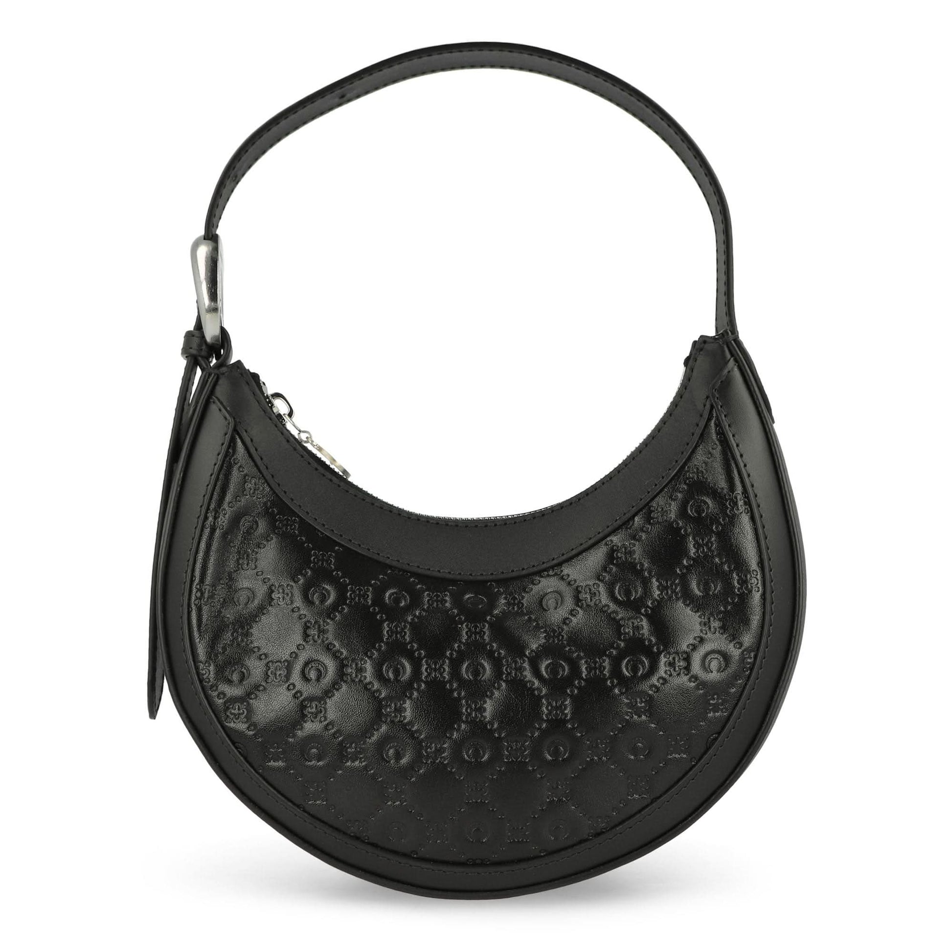 Marine Serre Embossed Leather Eclipse Mini Black Detail view 1 | Gate