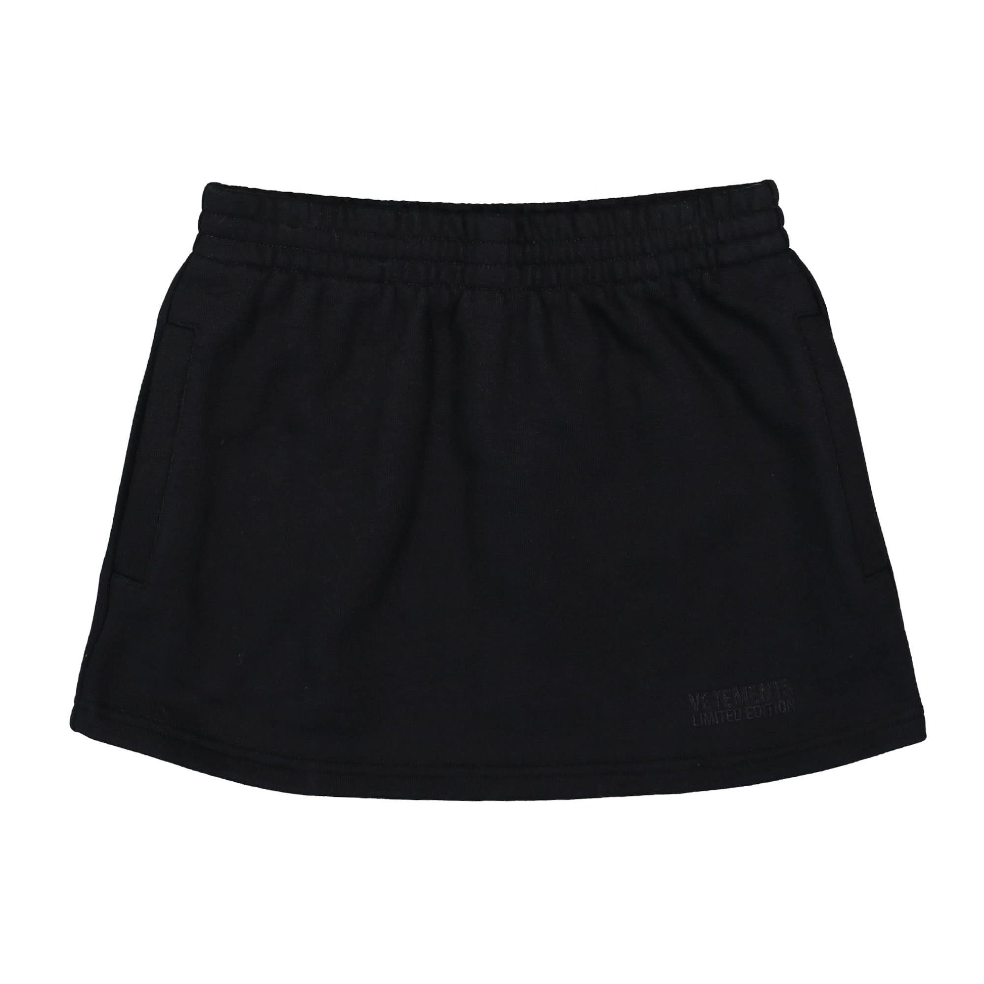 VETEMENTS Push-Up Molton Mini Skirt Black Detail view 1 | Gate