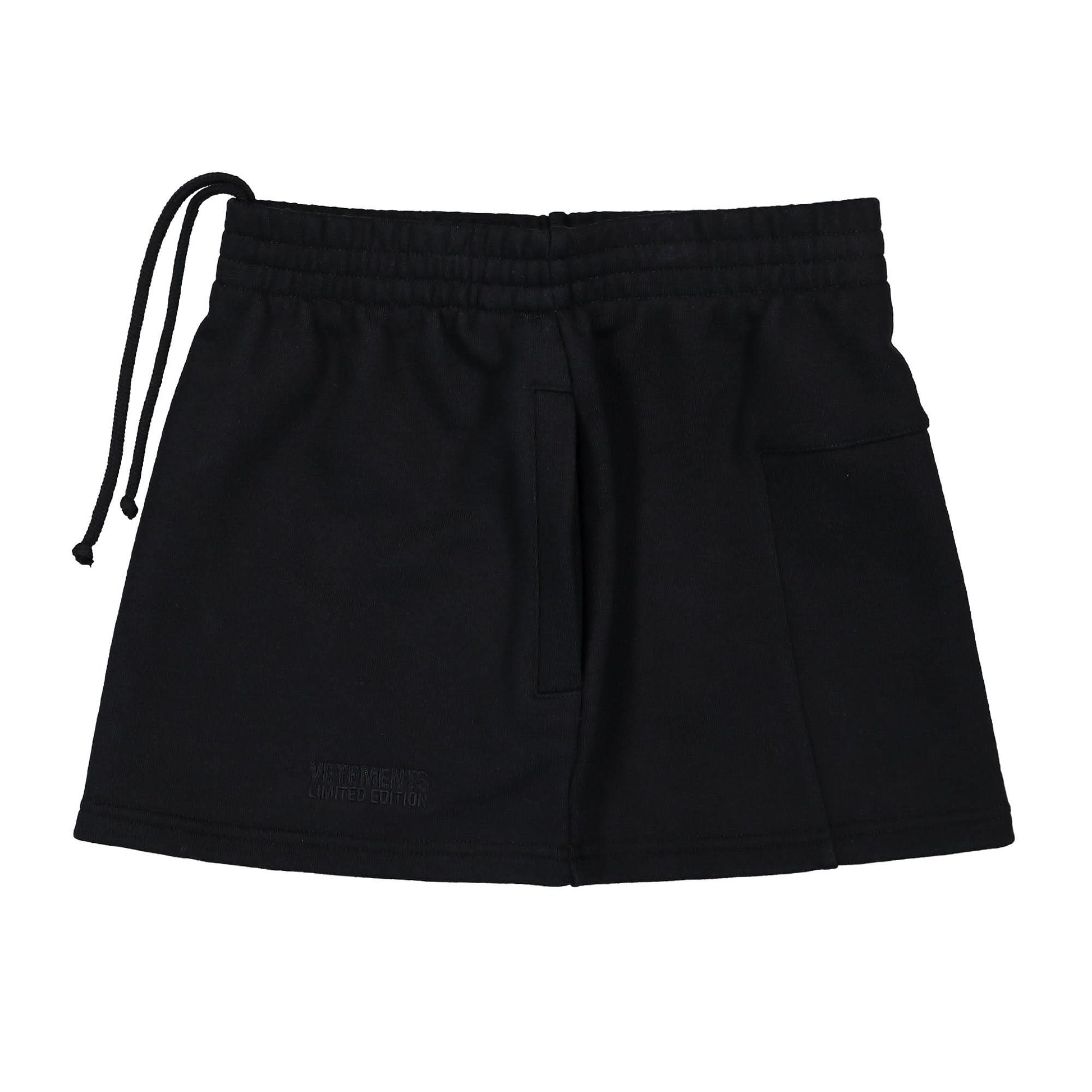 VETEMENTS Push-Up Molton Mini Skirt Black Detail view 3 | Gate