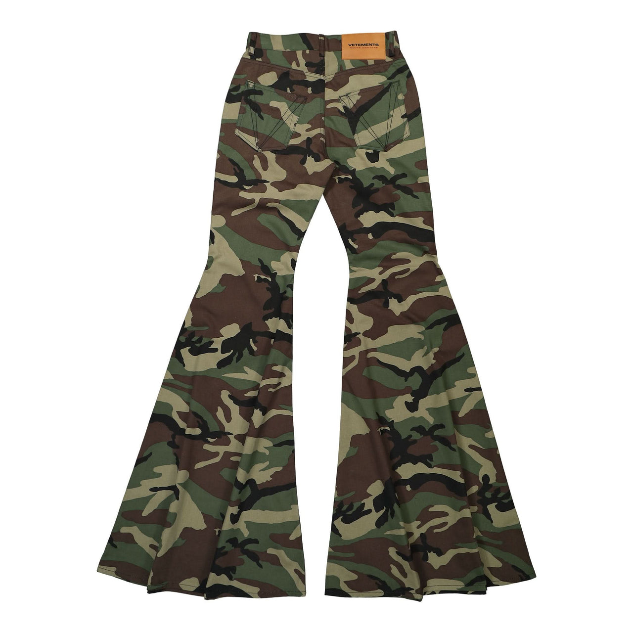 VETEMENTS Camo Extreme Flared Evoke Evct 1493 Pants Camouflage Detail view 1 | Gate