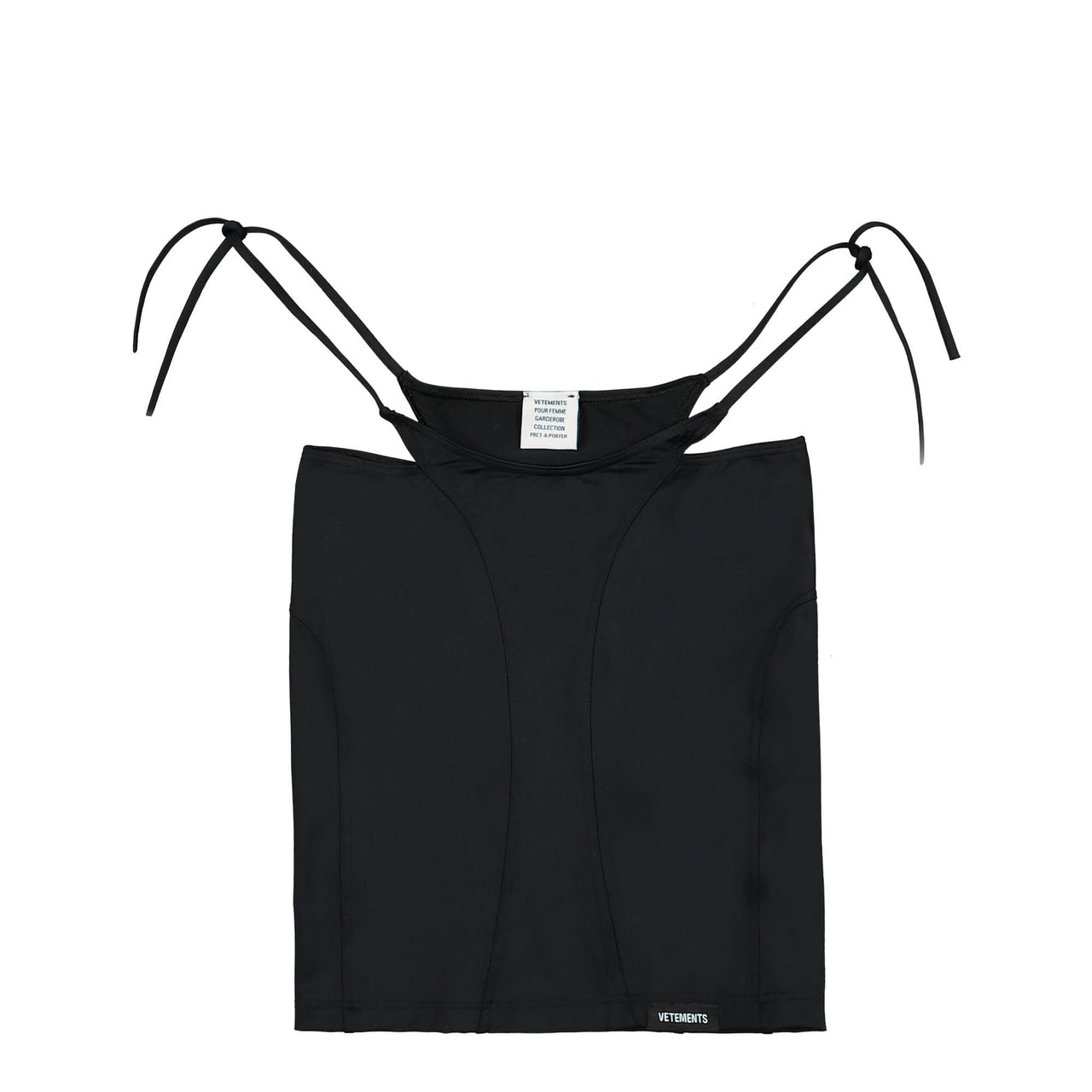 VETEMENTS Deconstructed Bikini Skirt Black Detail view 1 | Gate