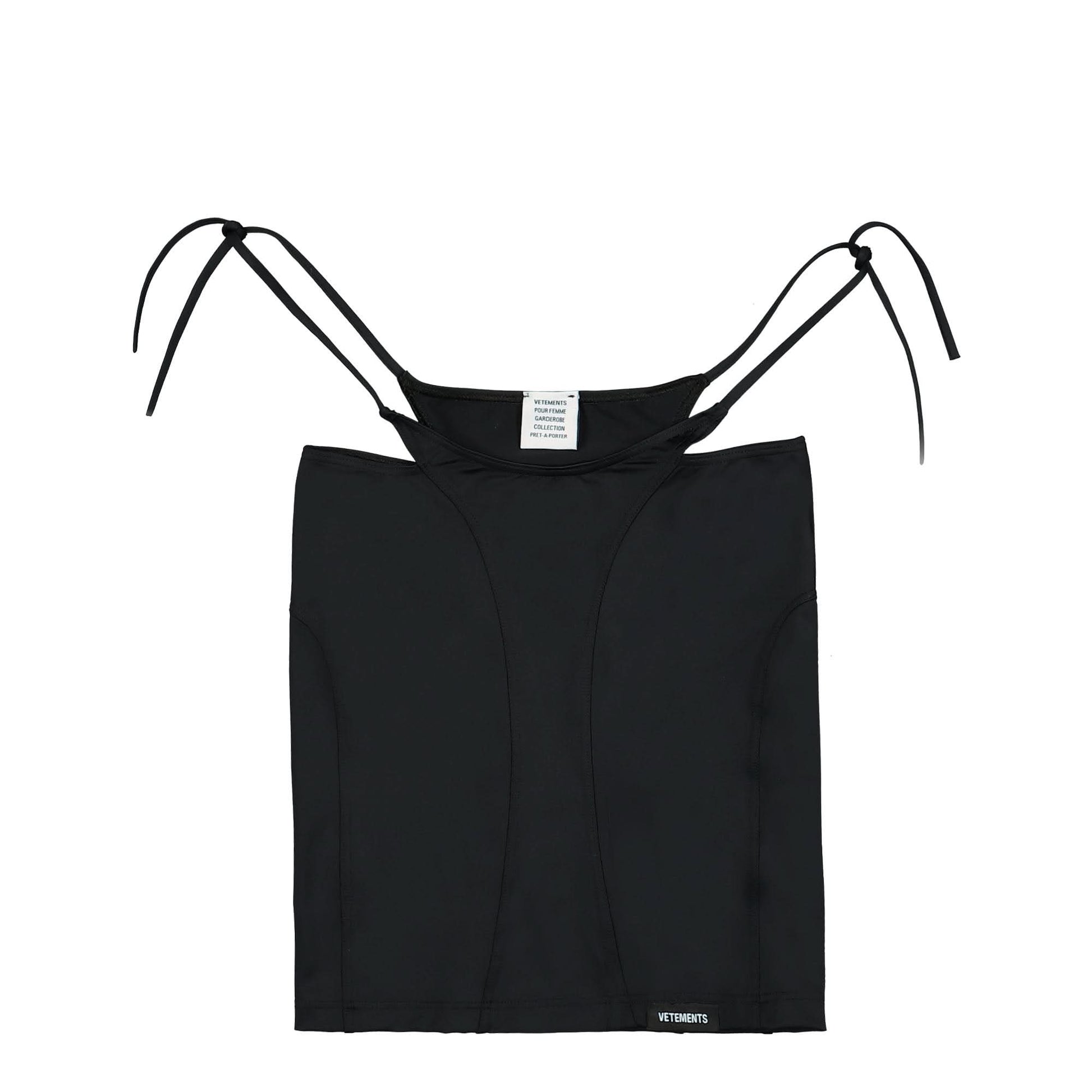 VETEMENTS Deconstructed Bikini Skirt Black Detail view 1 | Gate