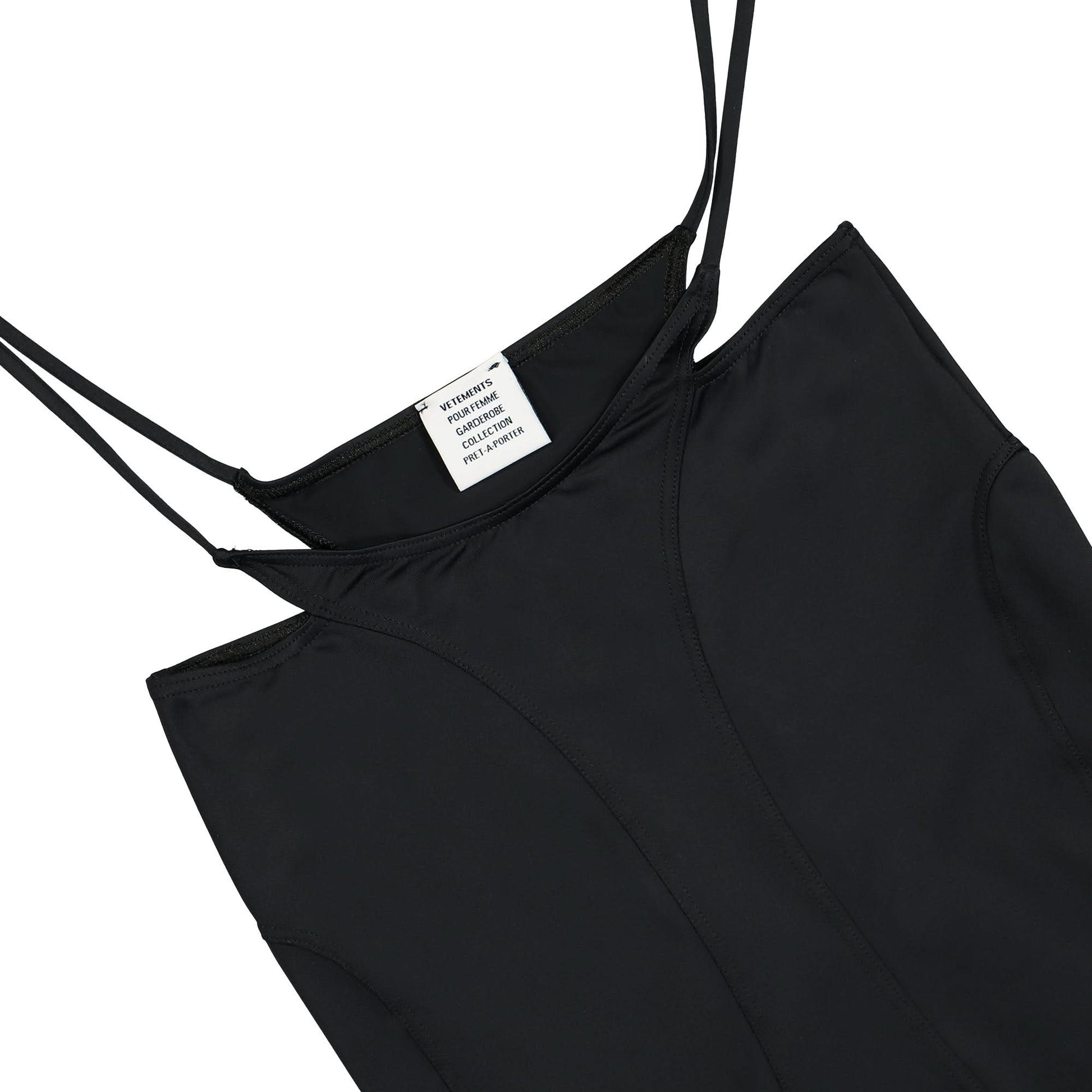 VETEMENTS Deconstructed Bikini Skirt Black Detail view 3 | Gate