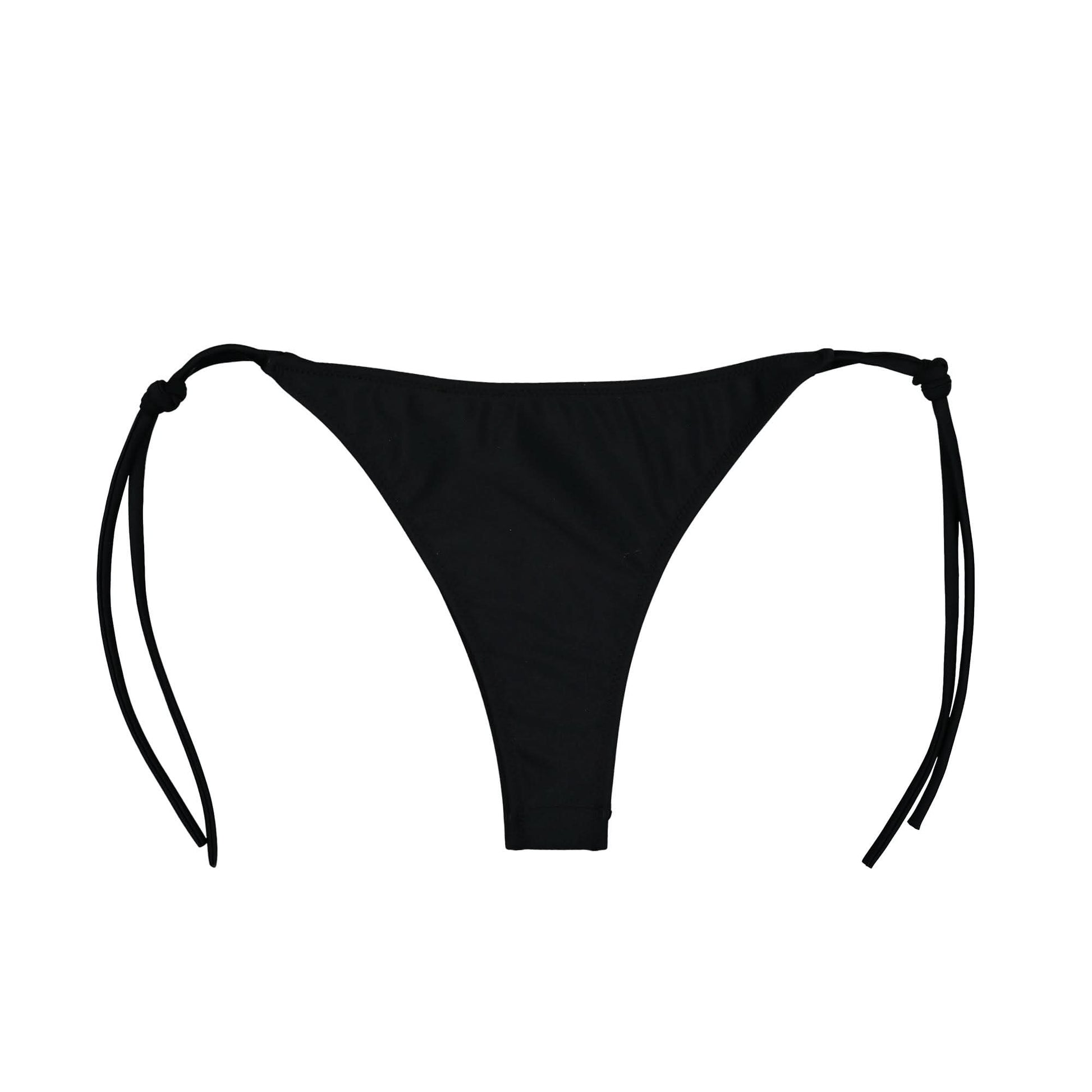 VETEMENTS Logo Bikini Bottom 3251 Emil Jersey Black Detail view 2 | Gate