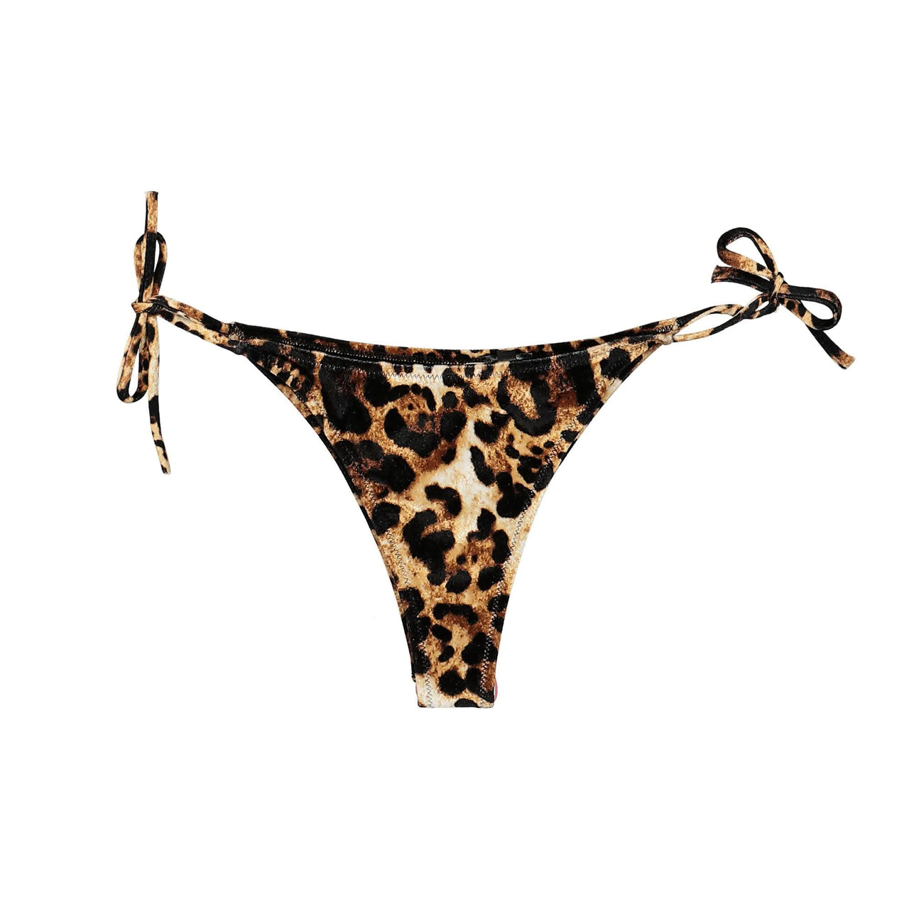 VETEMENTS Logo Bikini Bottom Lycra 53986 Brown Detail view 1 | Gate