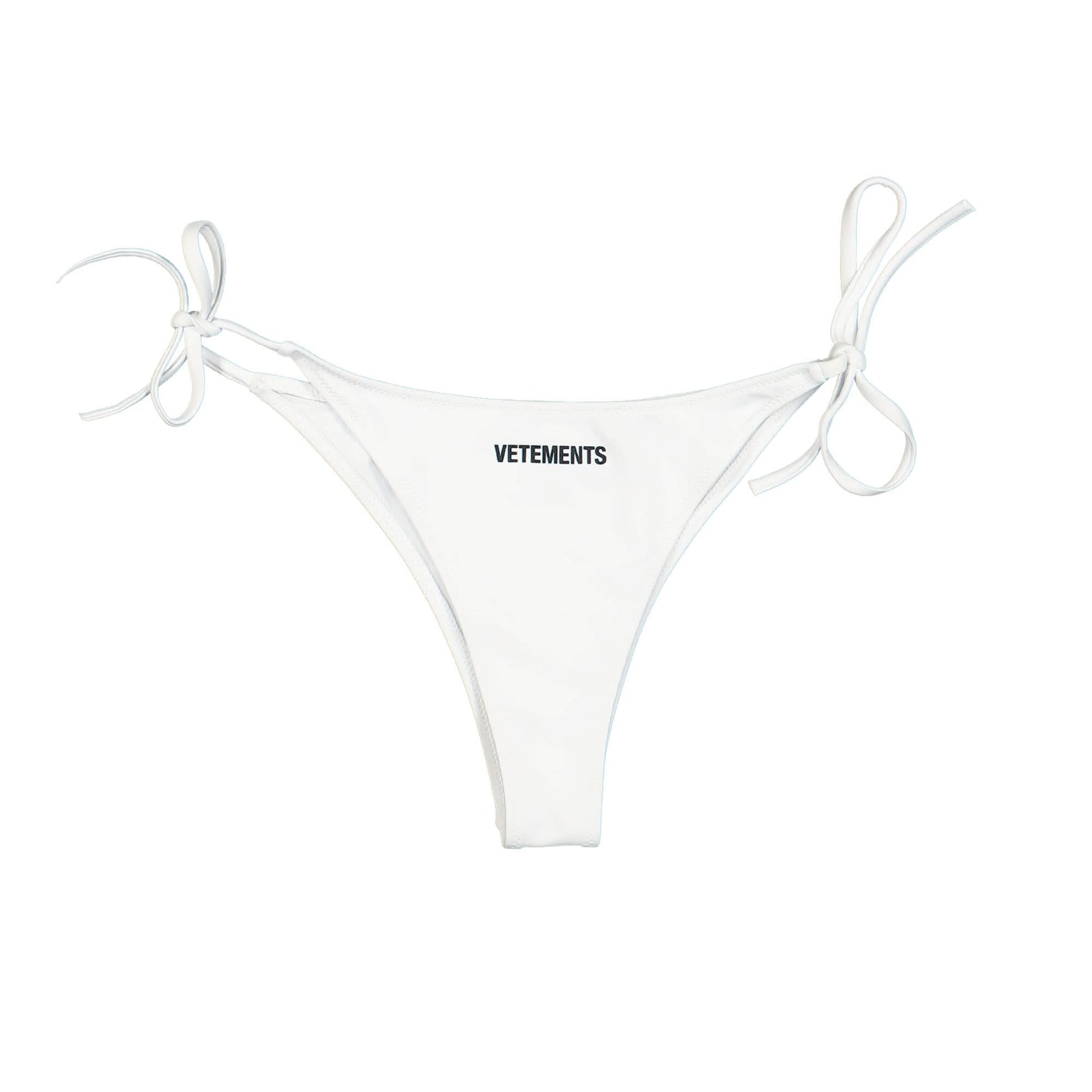 VETEMENTS Logo Bikini Bottom 3251 Emil Jersey White Detail view 1 | Gate
