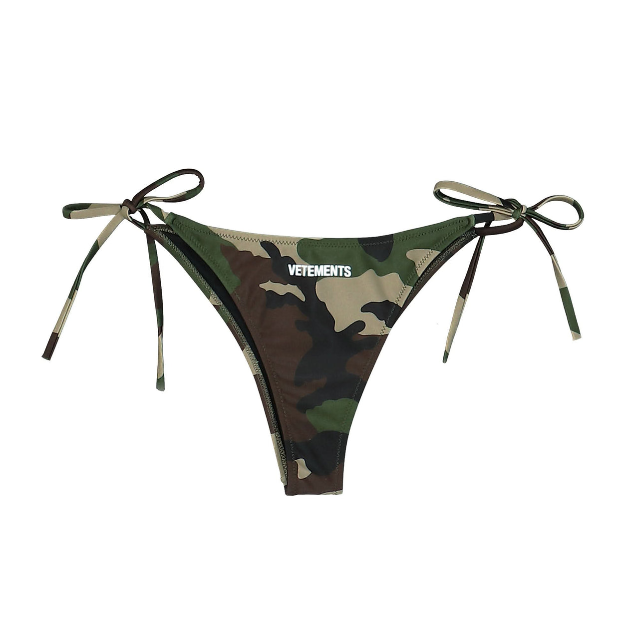 VETEMENTS Logo Bikini Bottom Lycra 53986 Camouflage Detail view 1 | Gate