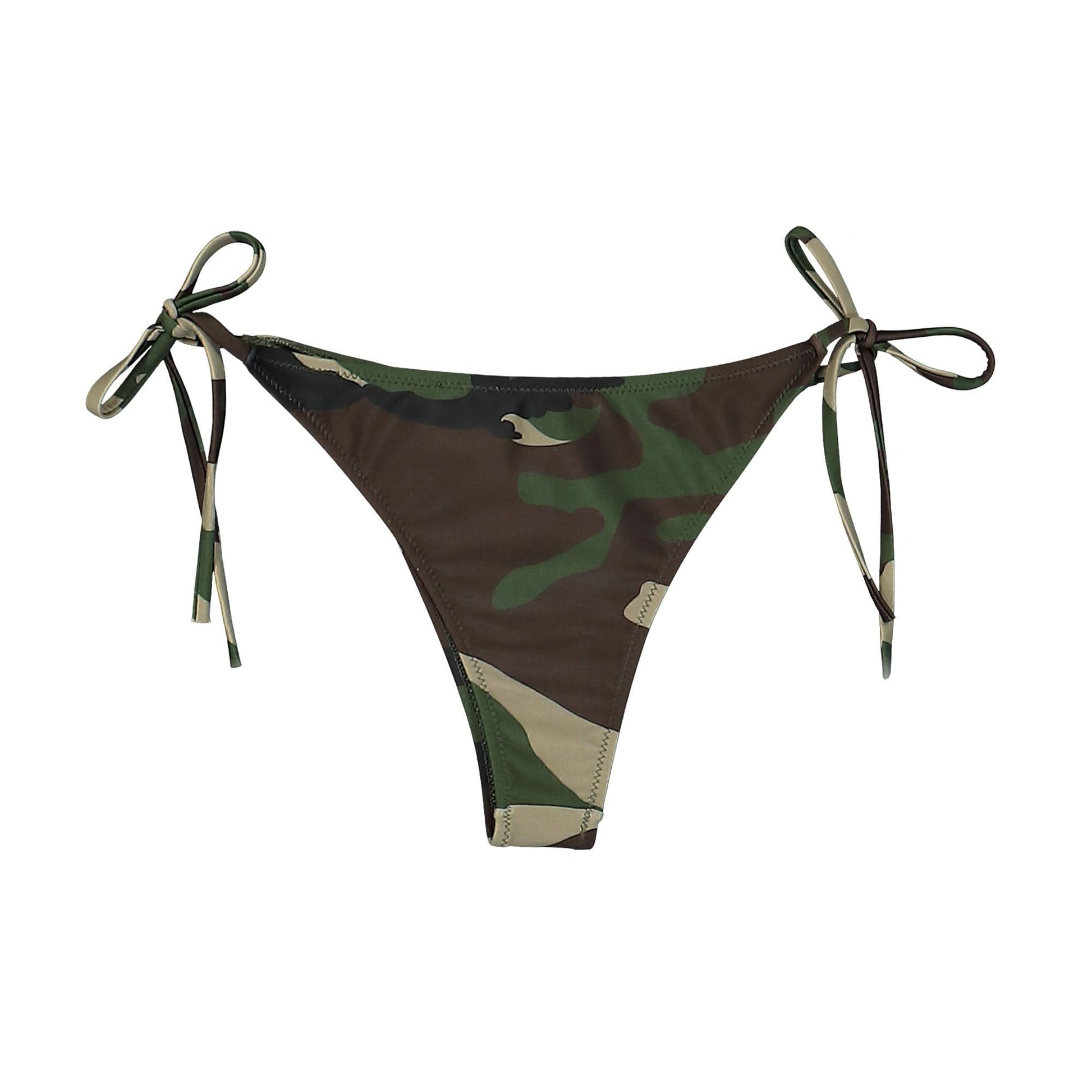 VETEMENTS Logo Bikini Bottom Lycra 53986 Camouflage Detail view 2 | Gate